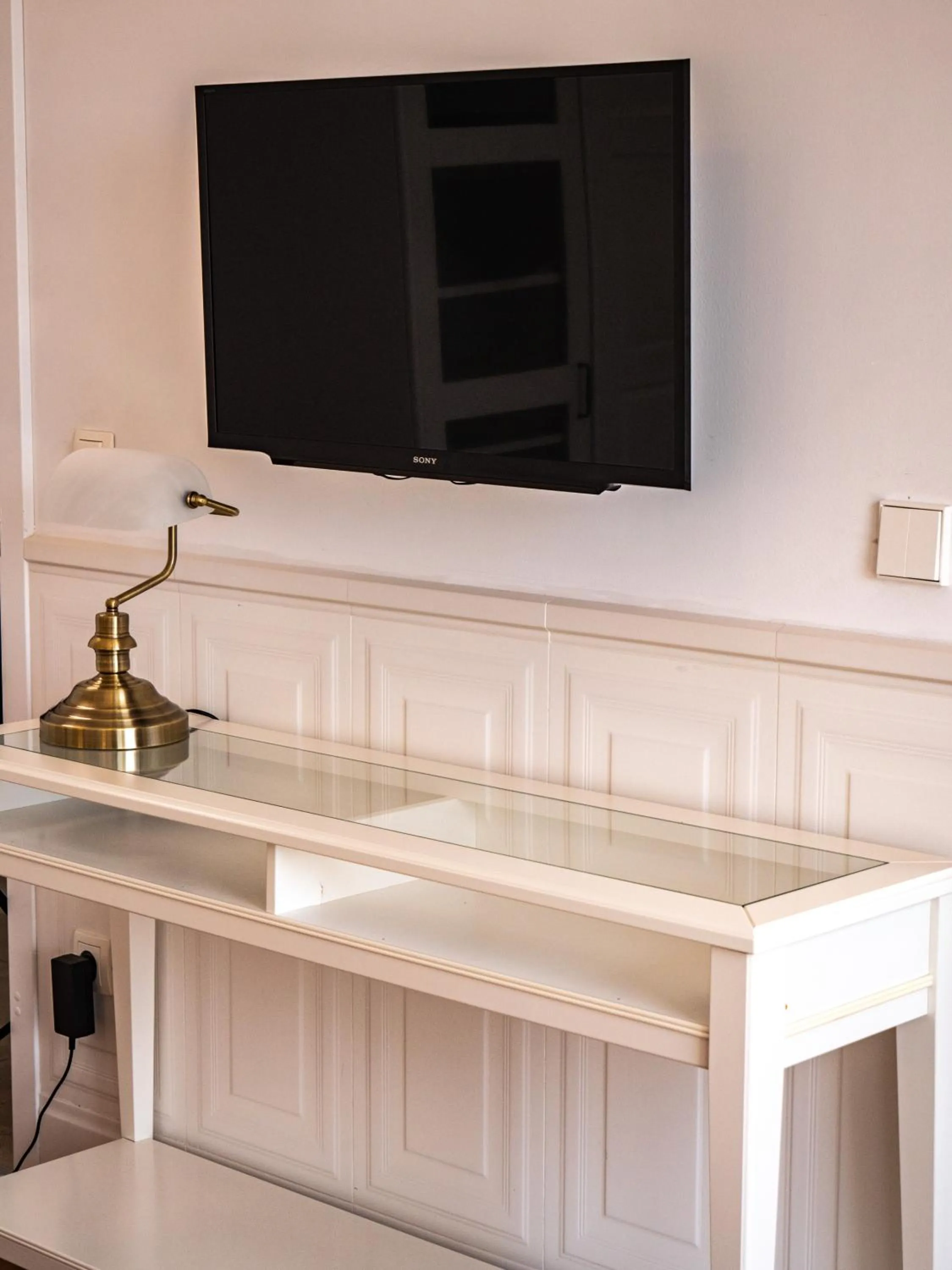 TV and multimedia in Elegant Hvar town villa with pool