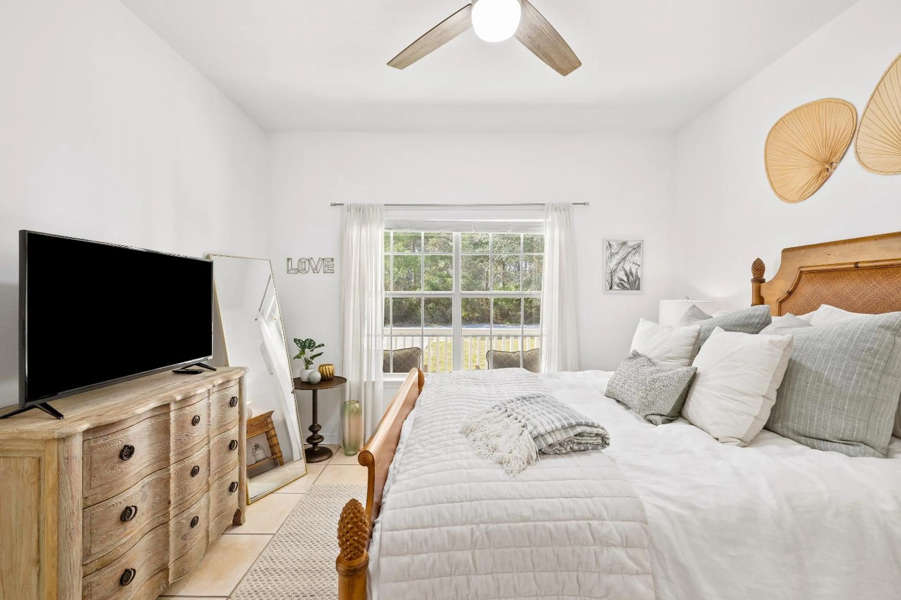 Bed in 30A Beach House - Coconut Cottage by Panhandle Getaways