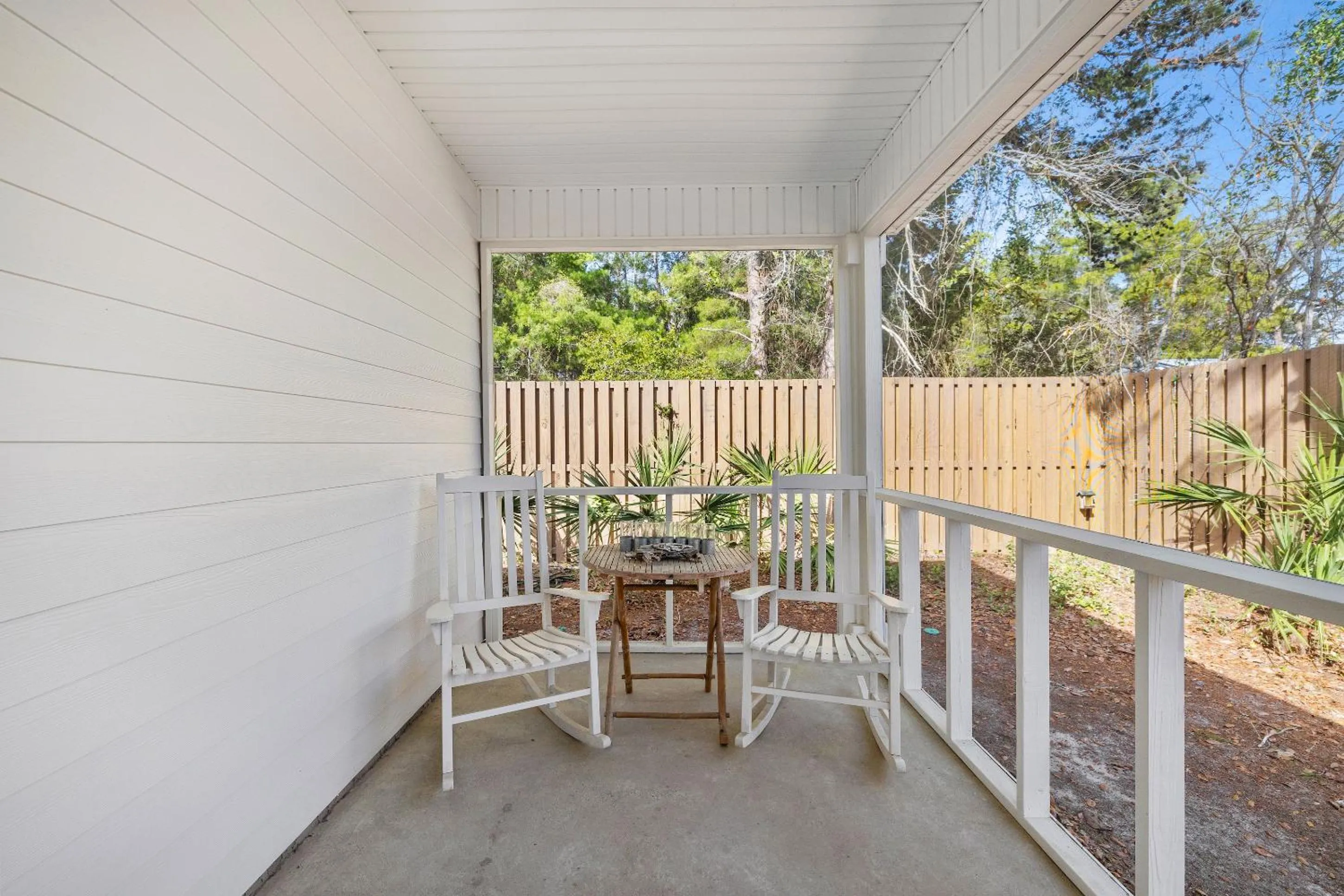 Patio in 30A Beach House - Coconut Cottage by Panhandle Getaways