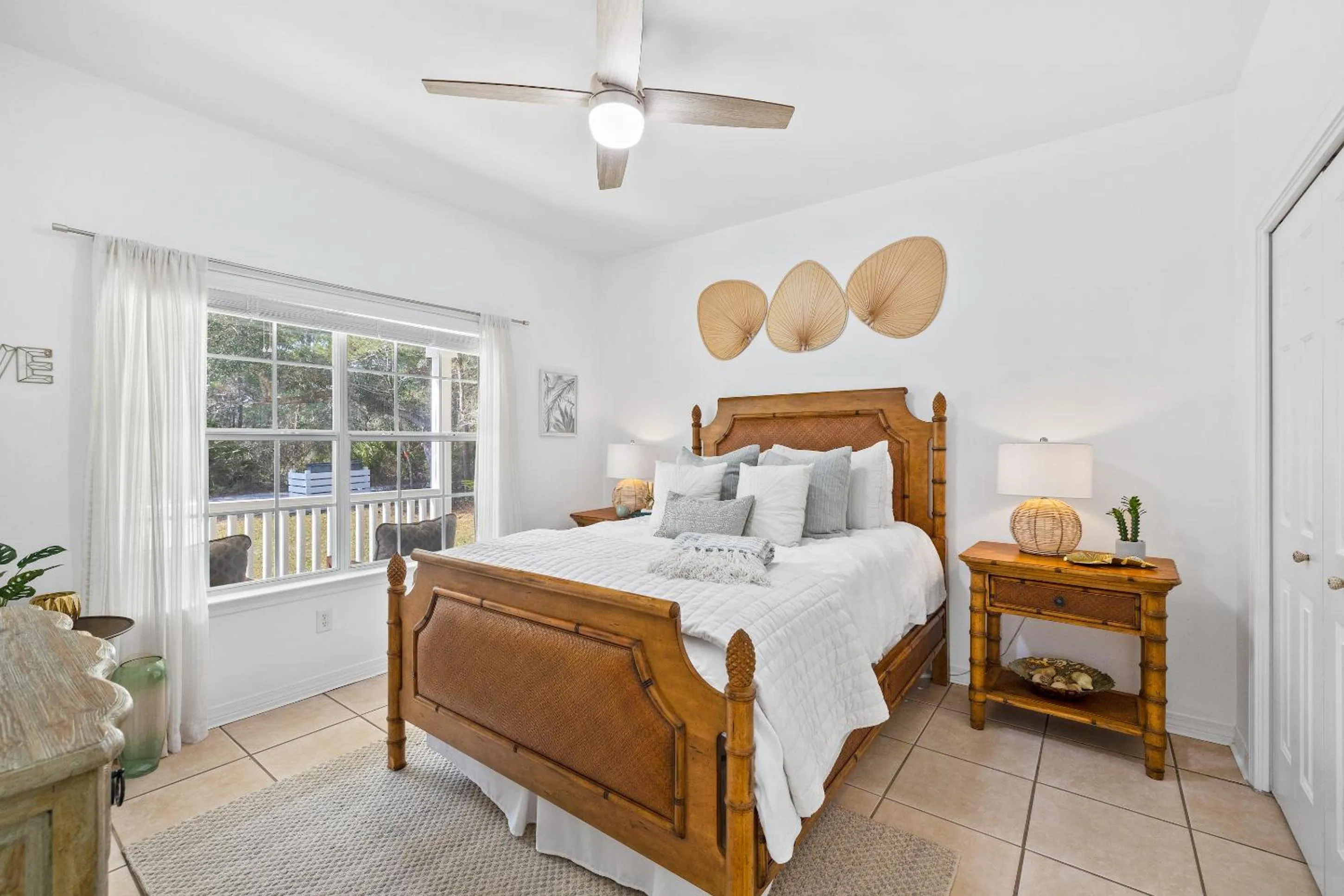 Bed in 30A Beach House - Coconut Cottage by Panhandle Getaways