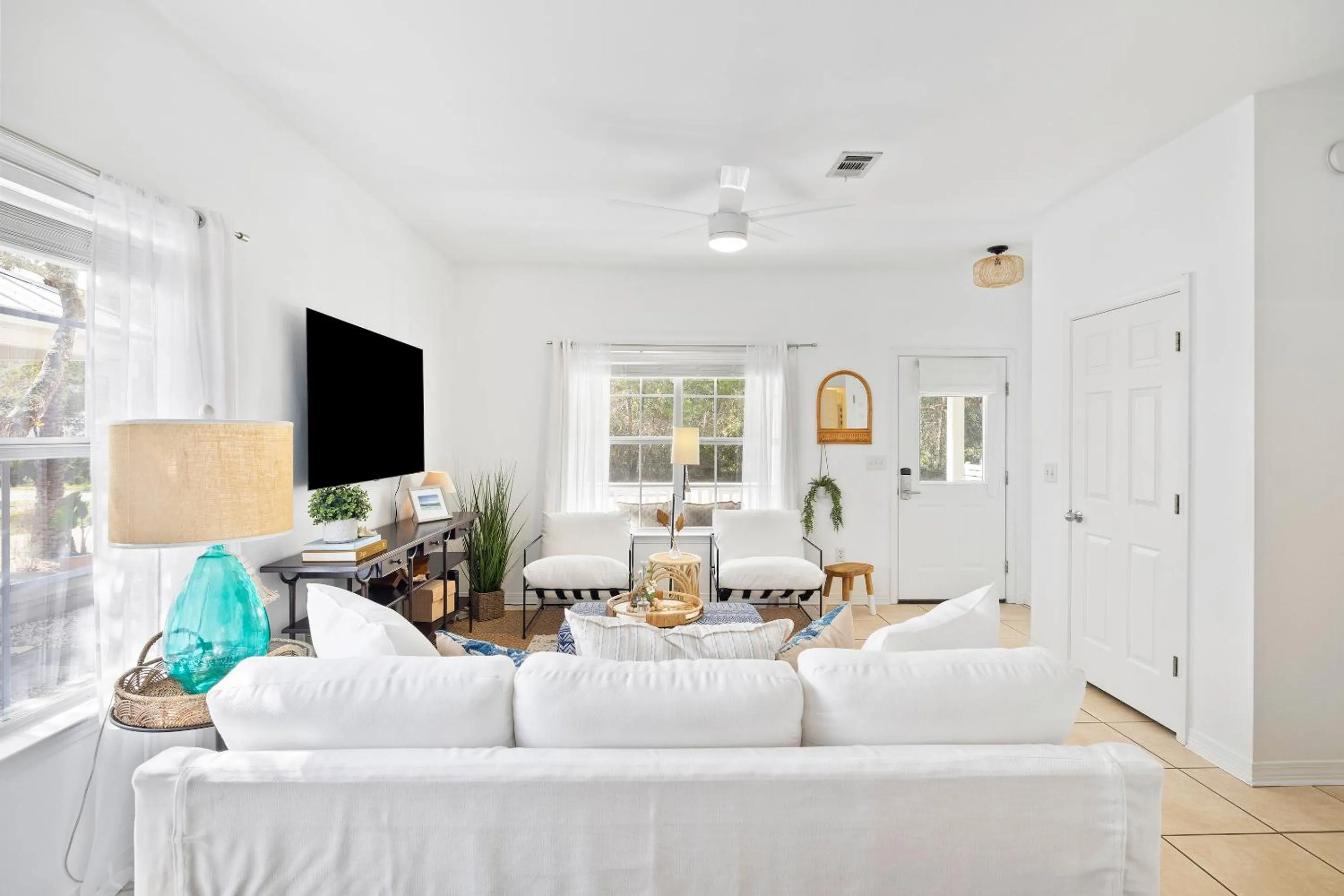 TV and multimedia in 30A Beach House - Coconut Cottage by Panhandle Getaways