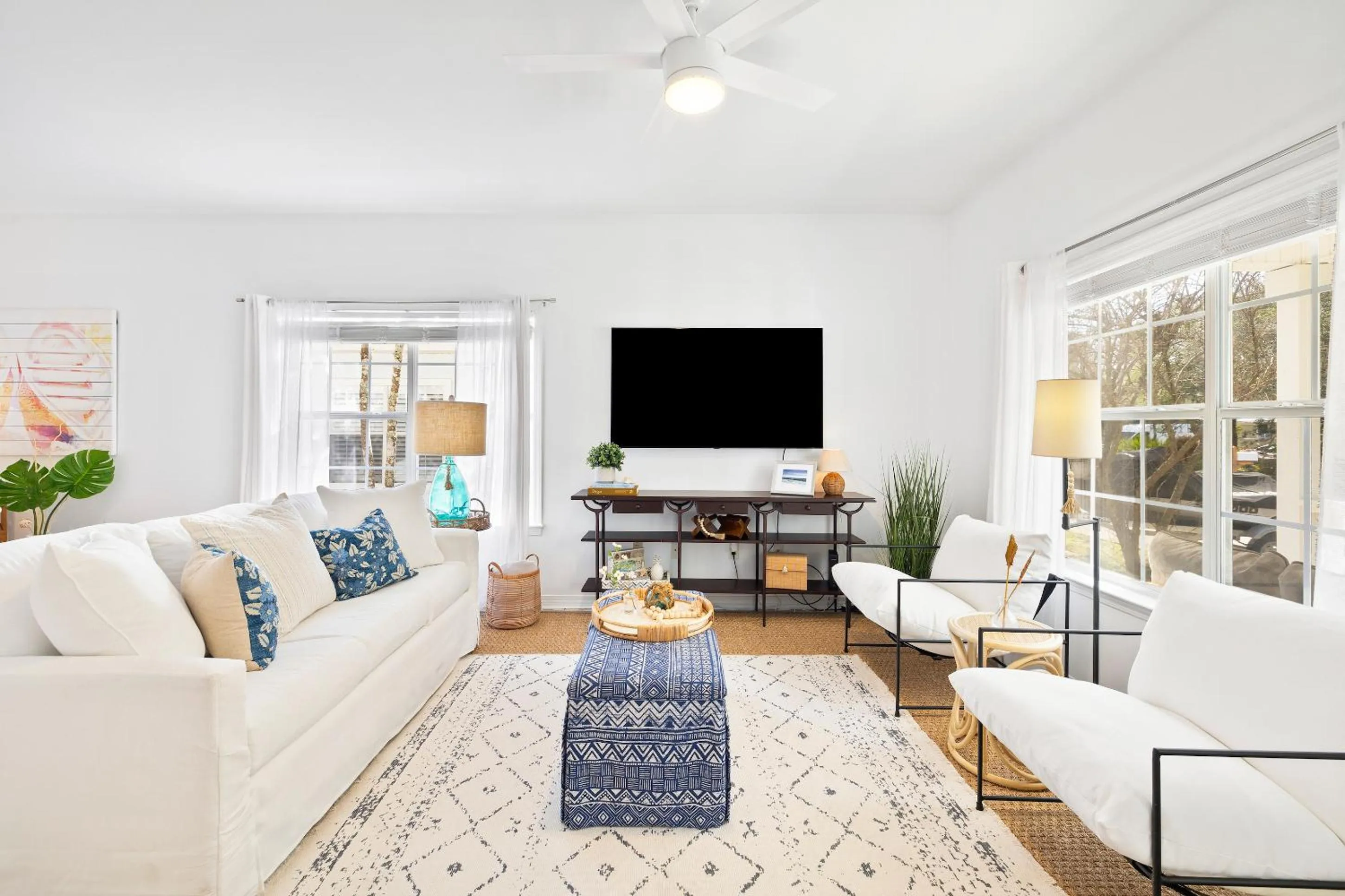 TV and multimedia in 30A Beach House - Coconut Cottage by Panhandle Getaways