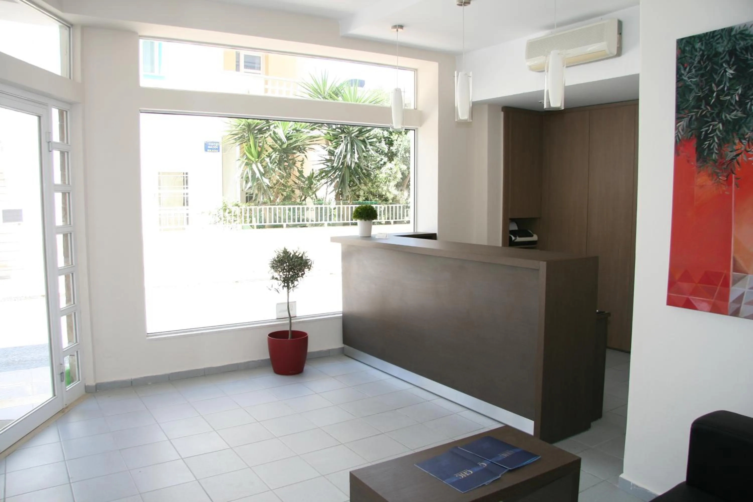 Lobby or reception in Marirena Hotel