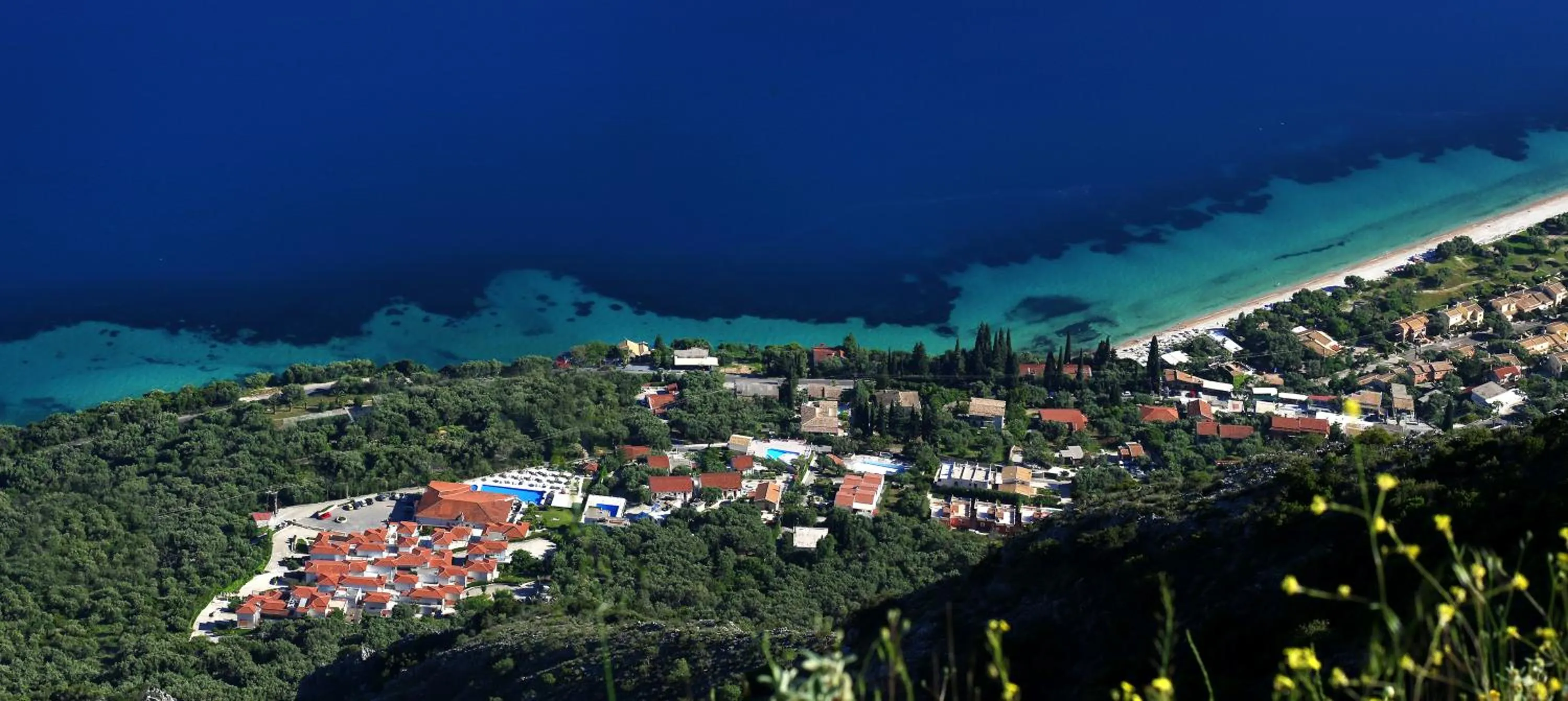 Bird's eye view in Pantokrator Hotel
