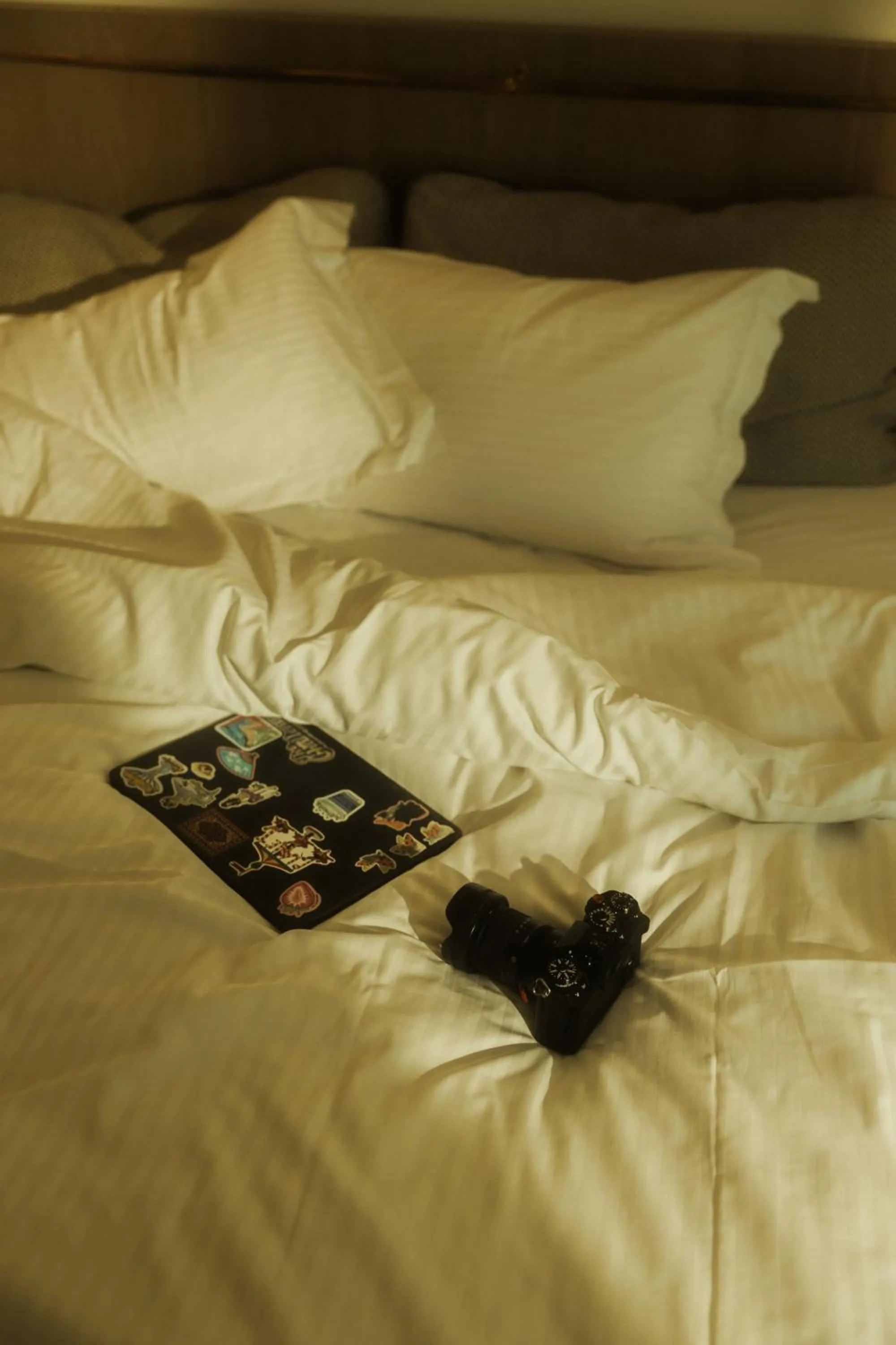 Bed in Niki Athens Hotel