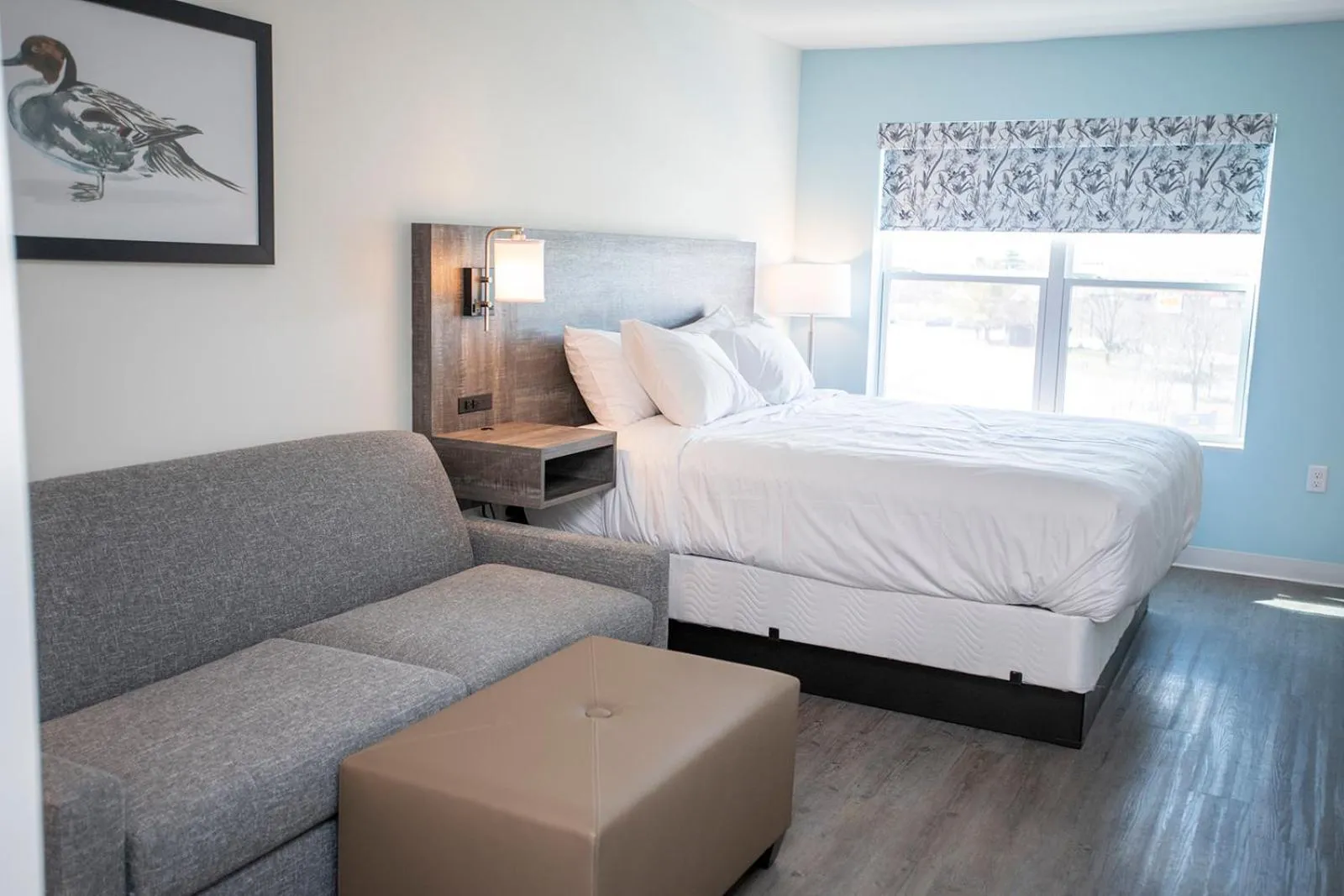 Seating area, Bed in THE NEST