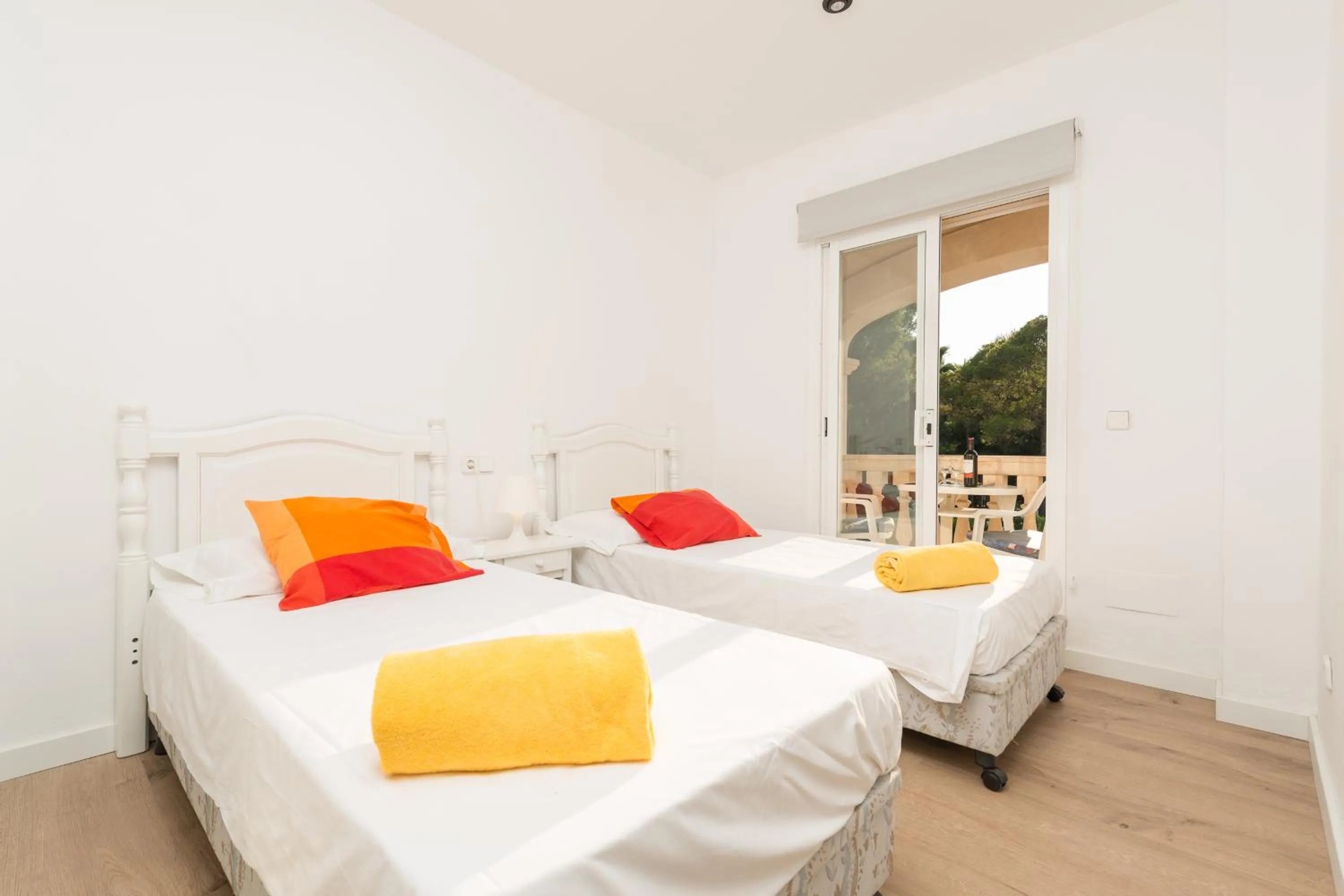 Bedroom, Bed in NEW! Sun of the *Beach*4 Holiday* home in Mallorca