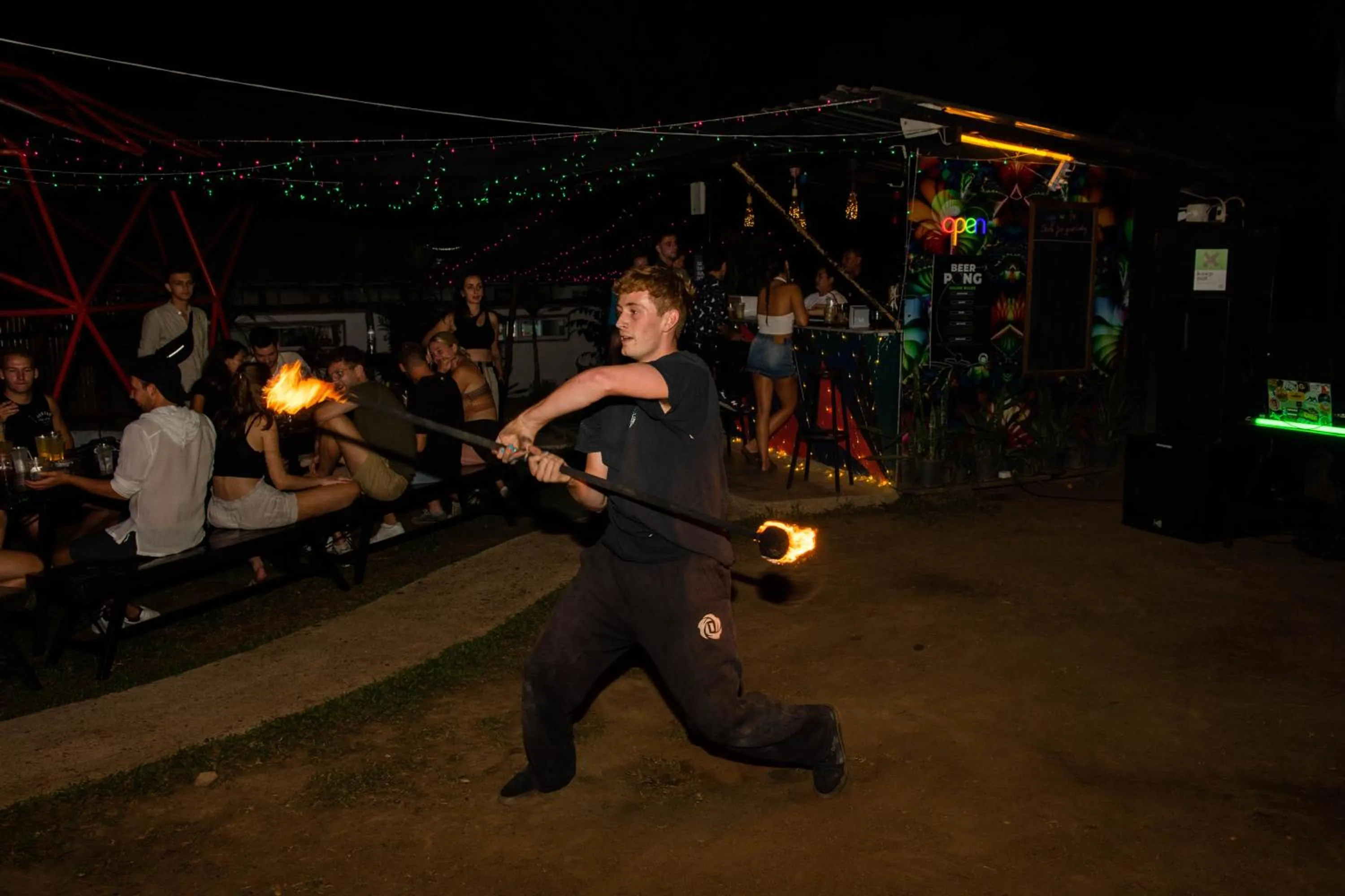 Evening entertainment in Mad Monkey Pai