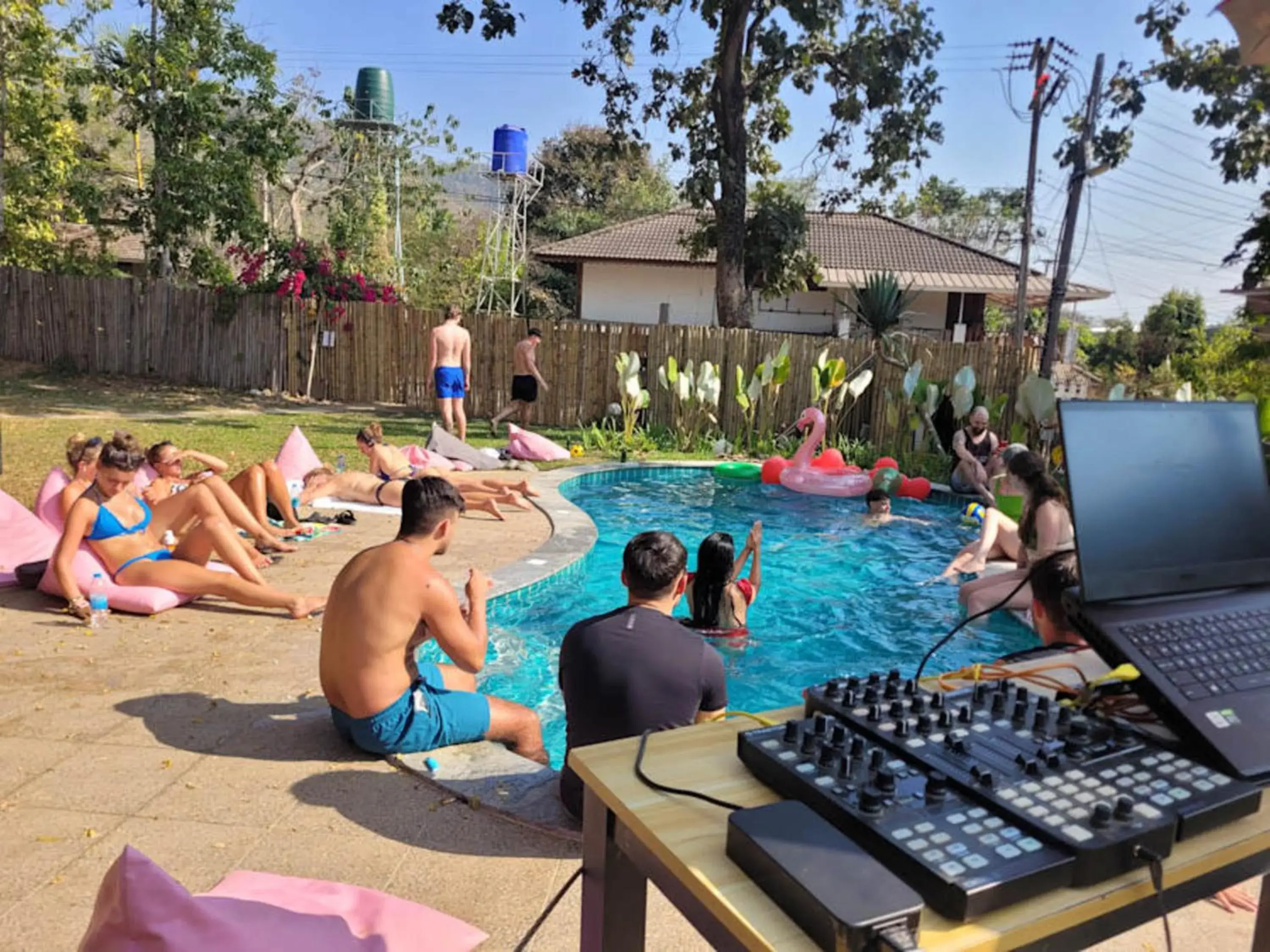 Swimming pool in Mad Monkey Pai Swimming pool in Mad Monkey Pai