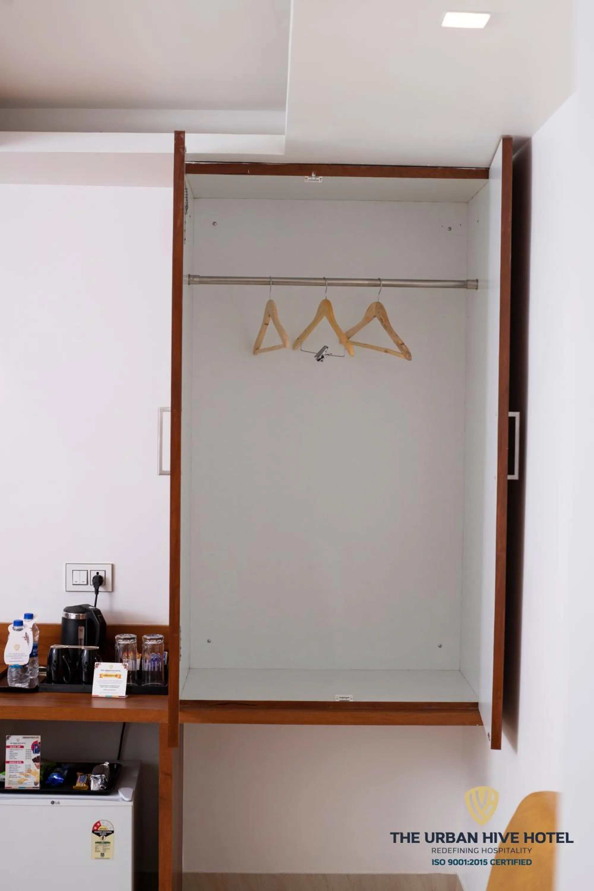 Text overlay in The Urban Hive Hotel