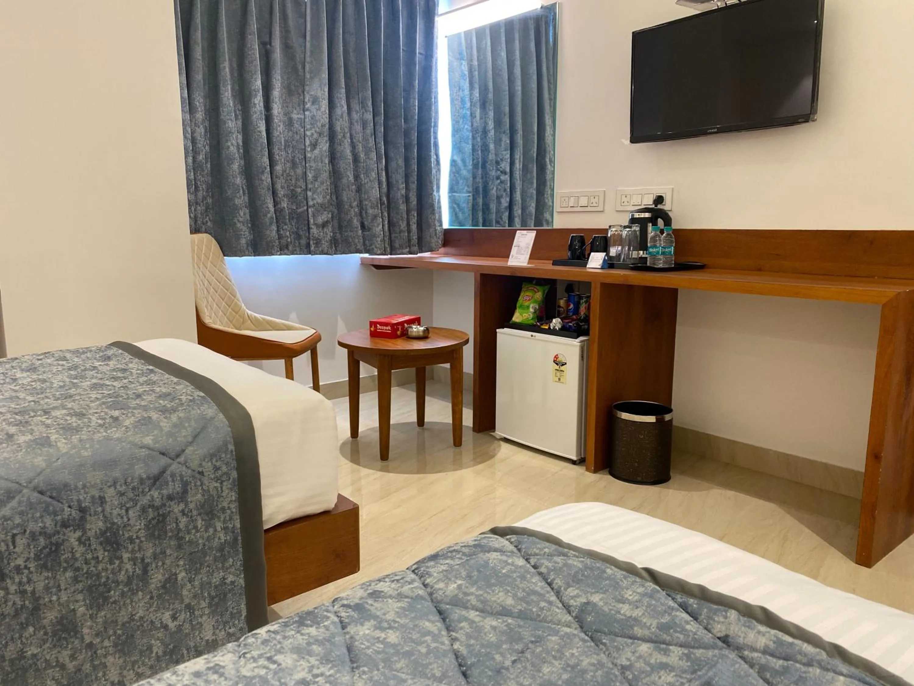 Bed in The Urban Hive Hotel