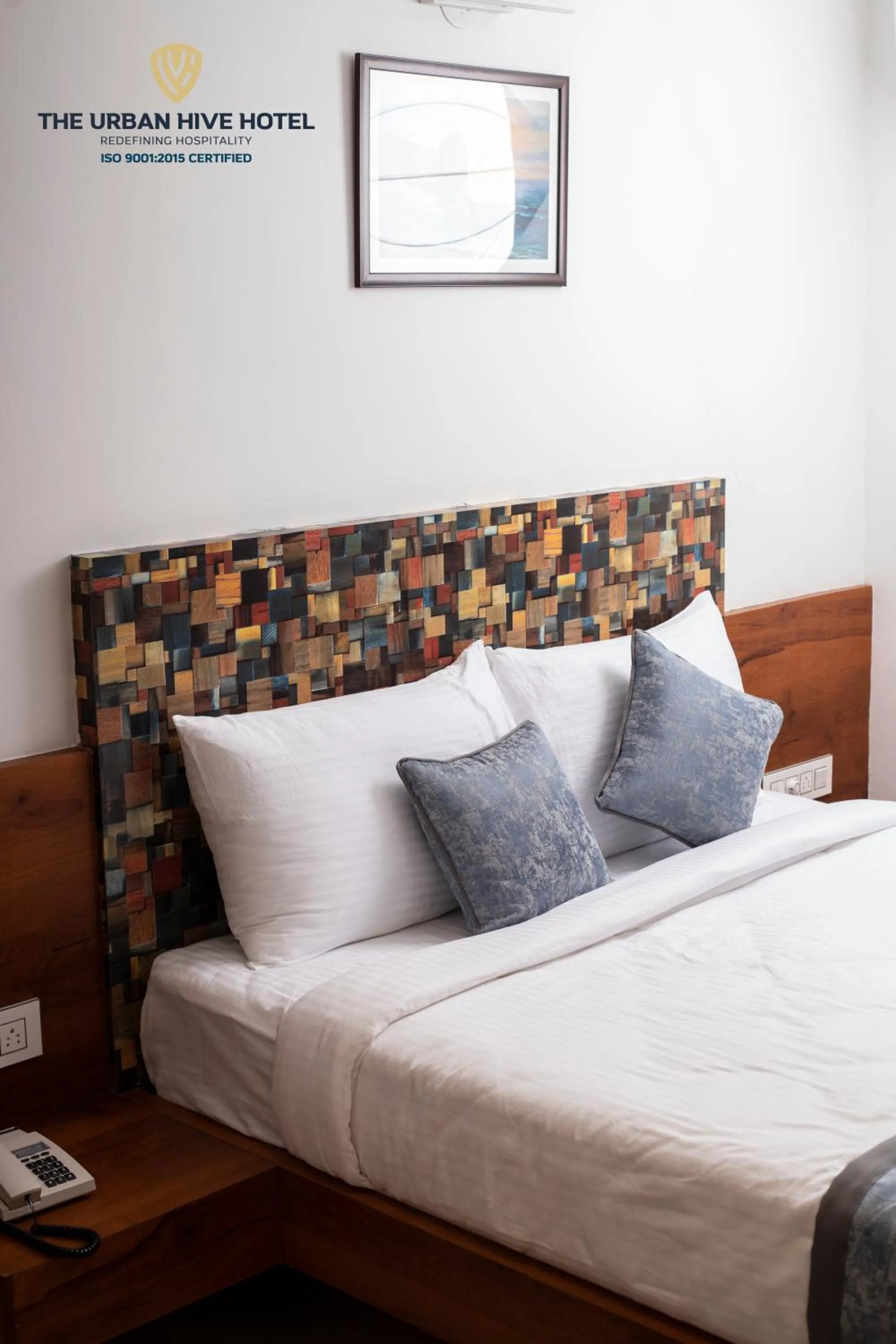 Bed in The Urban Hive Hotel