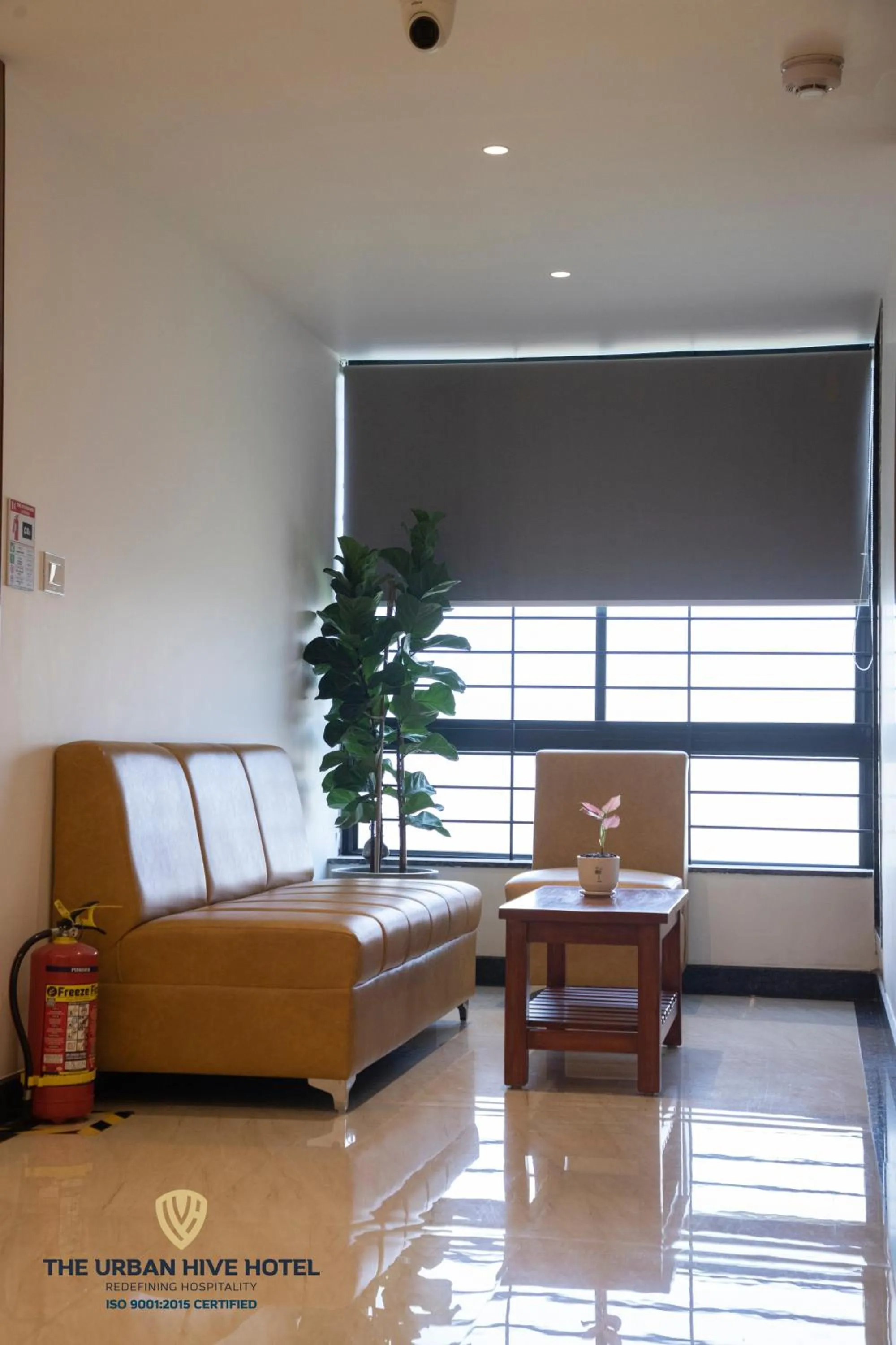 Seating area in The Urban Hive Hotel