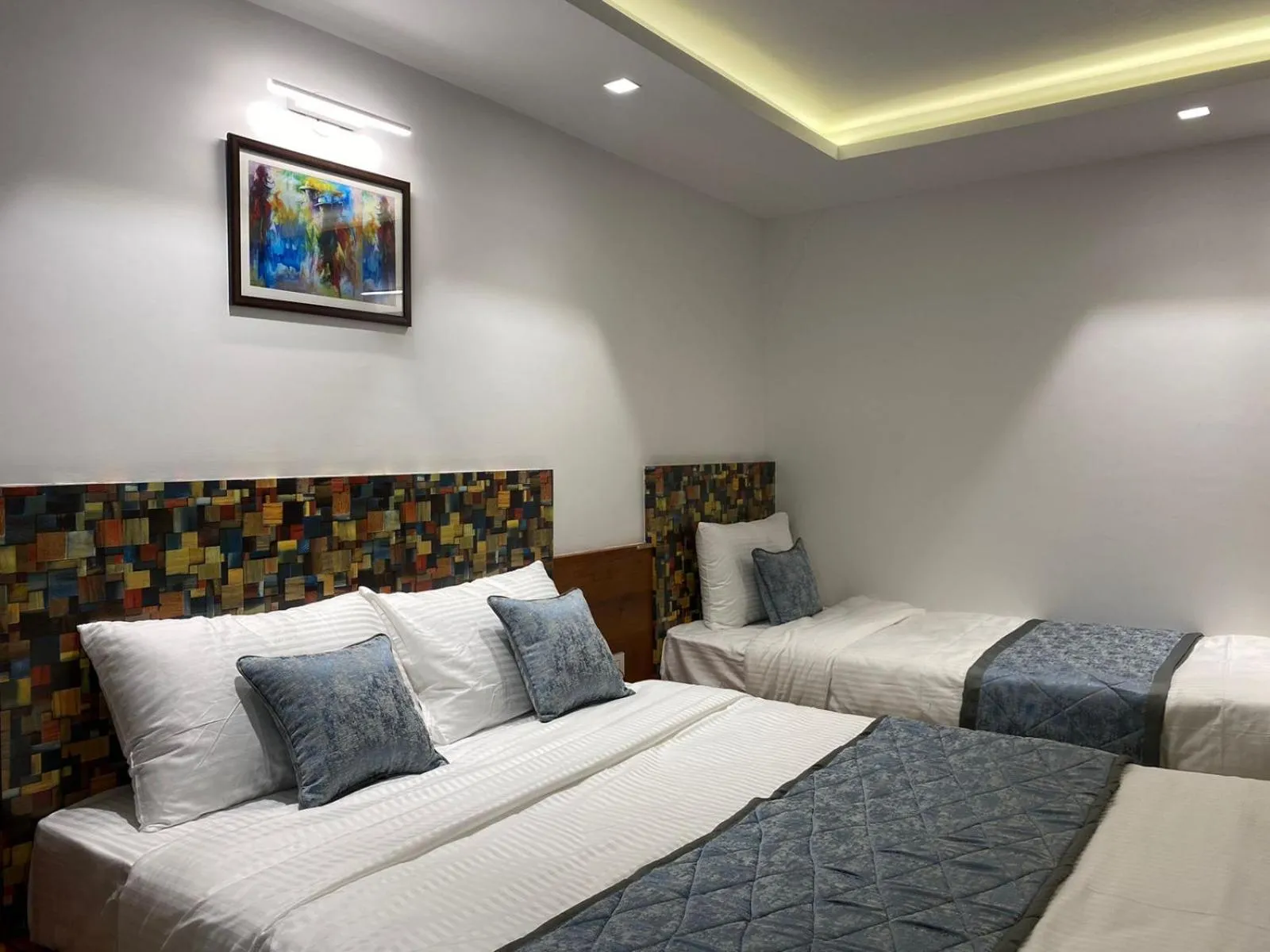 Bed in The Urban Hive Hotel