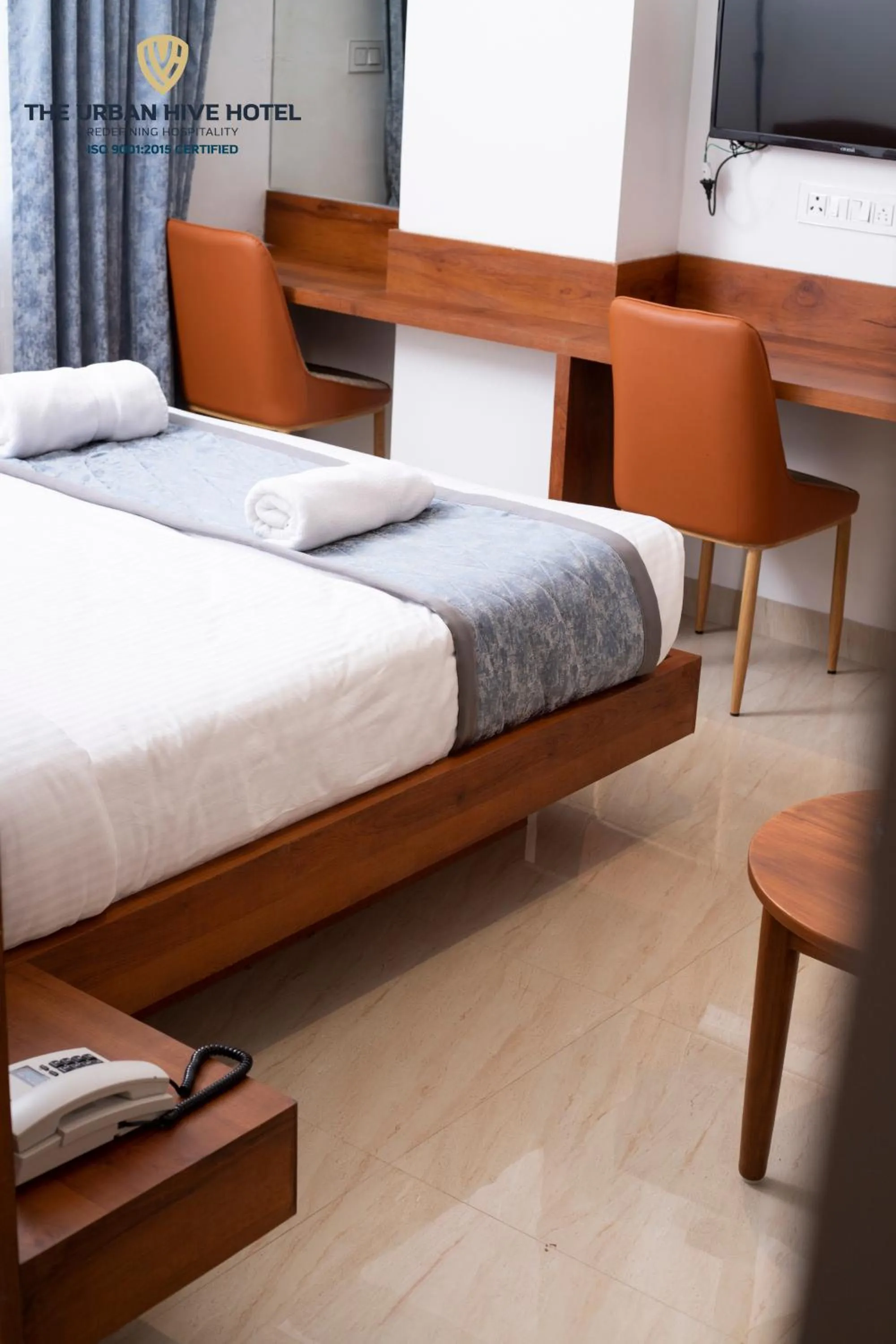 Bed in The Urban Hive Hotel