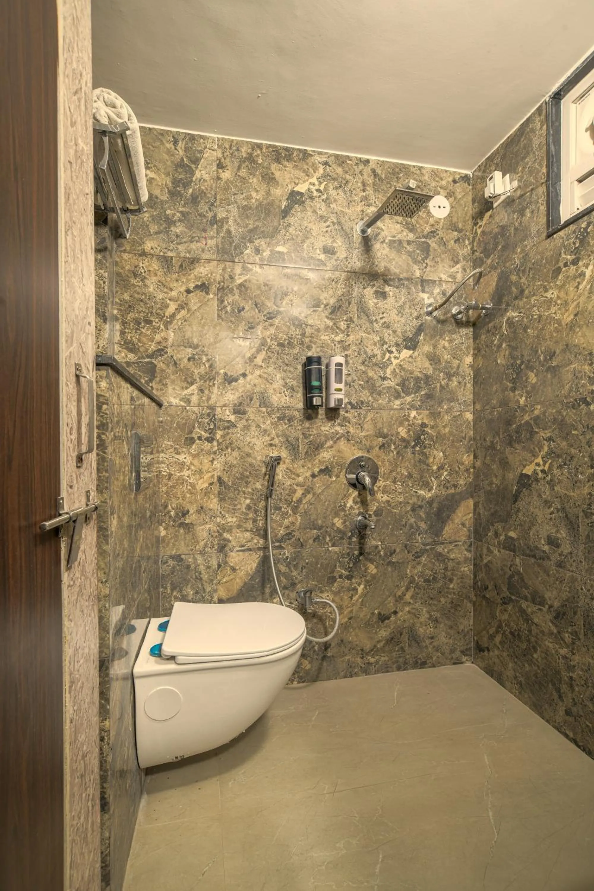 Bathroom in Hotel Meritel Grande, Vijay Nagar, Indore