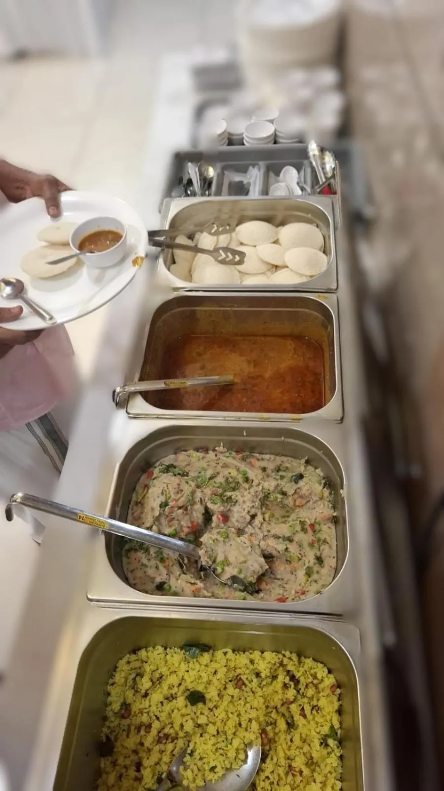 Buffet breakfast in Hotel Meritel Grande, Vijay Nagar, Indore