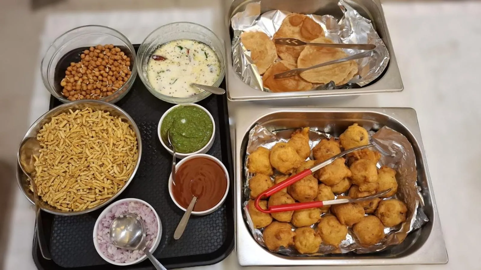 Buffet breakfast in Hotel Meritel Grande, Vijay Nagar, Indore