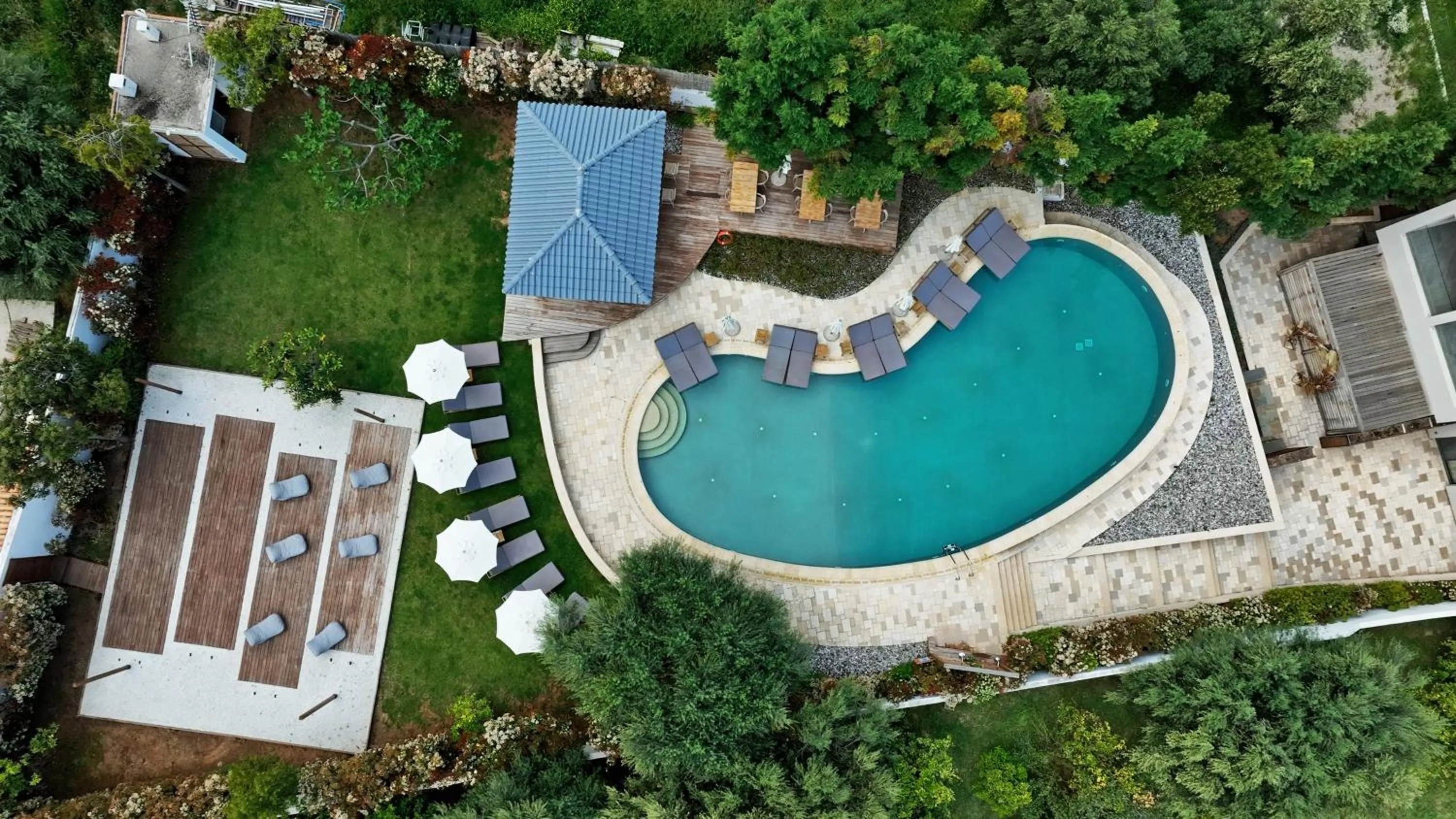 Swimming pool in Alissachni SeaSide Hotel