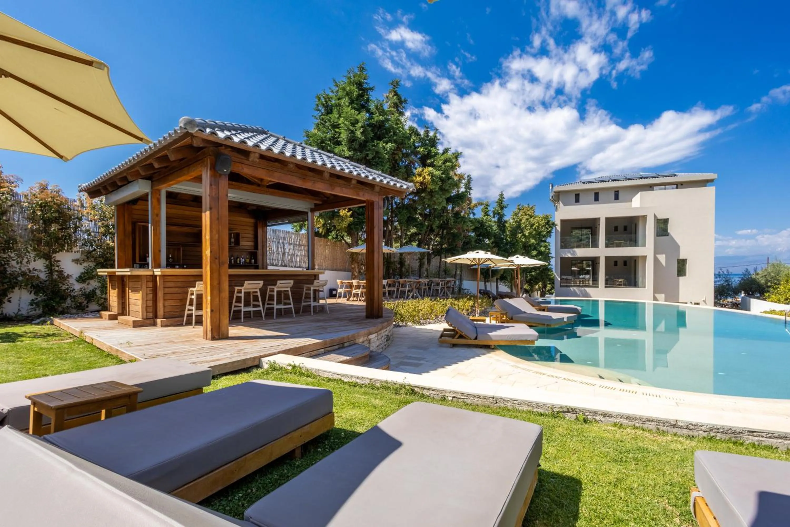 Swimming pool in Alissachni SeaSide Hotel