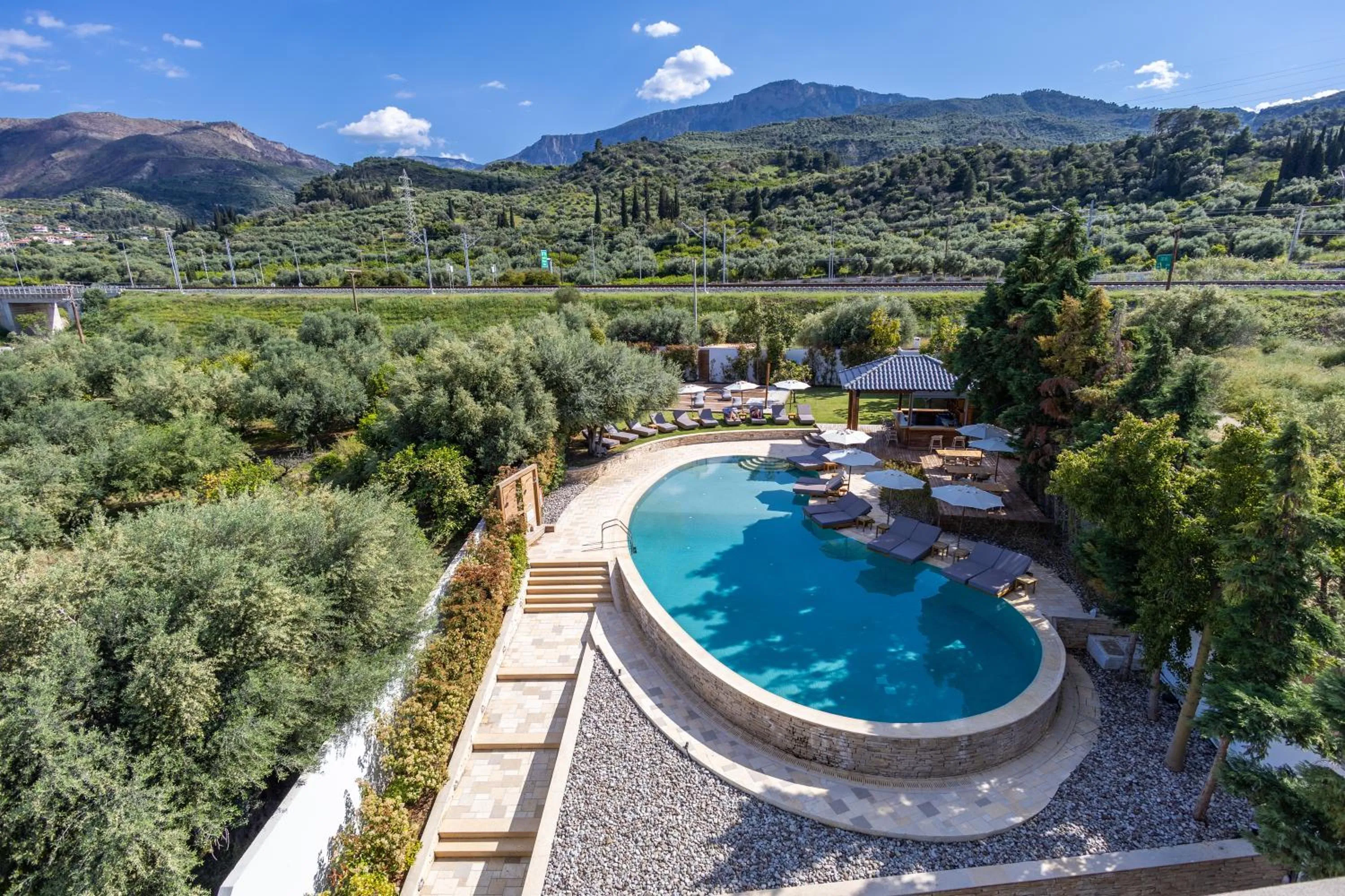 Swimming pool in Alissachni SeaSide Hotel