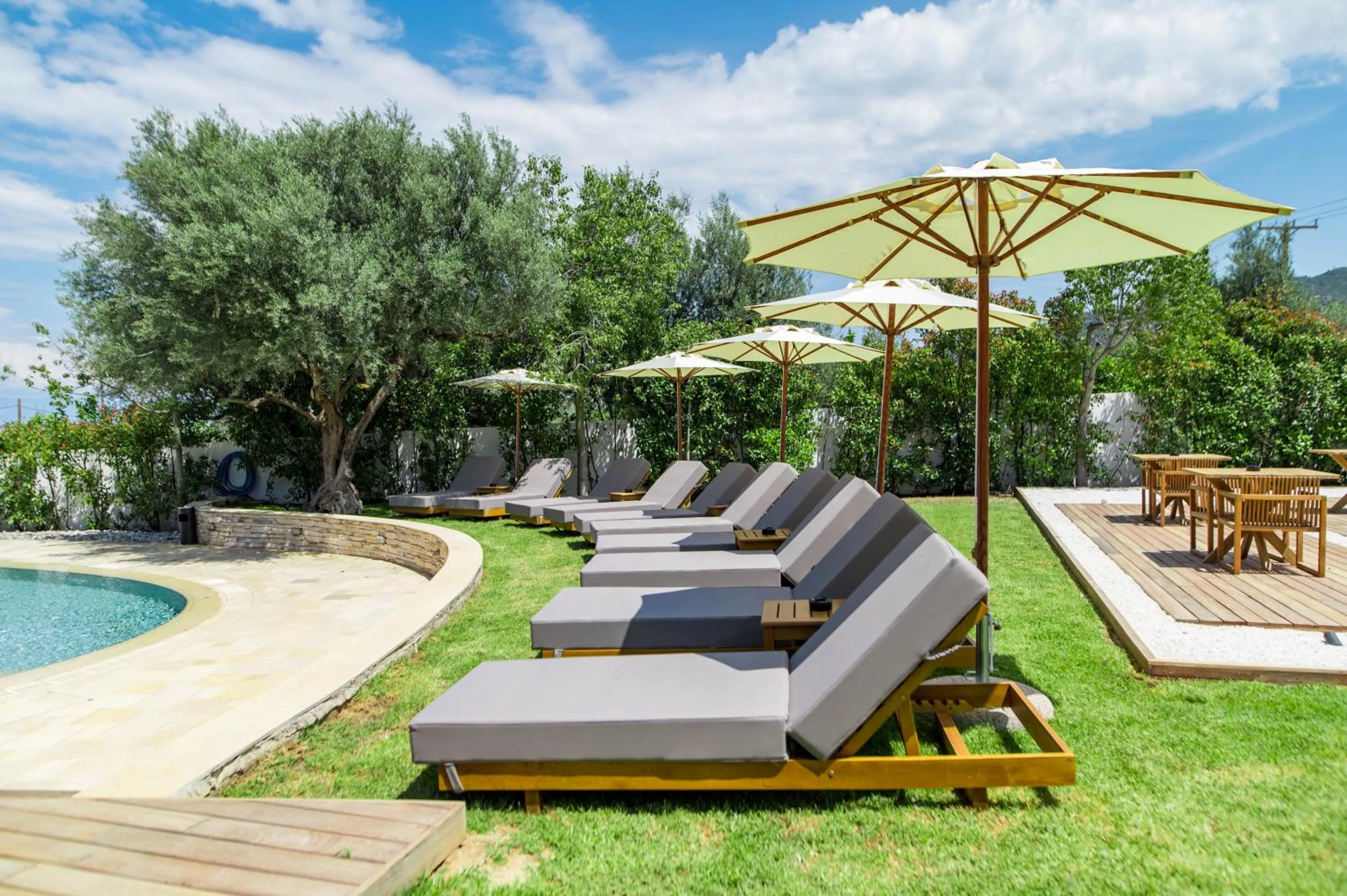 Garden in Alissachni SeaSide Hotel