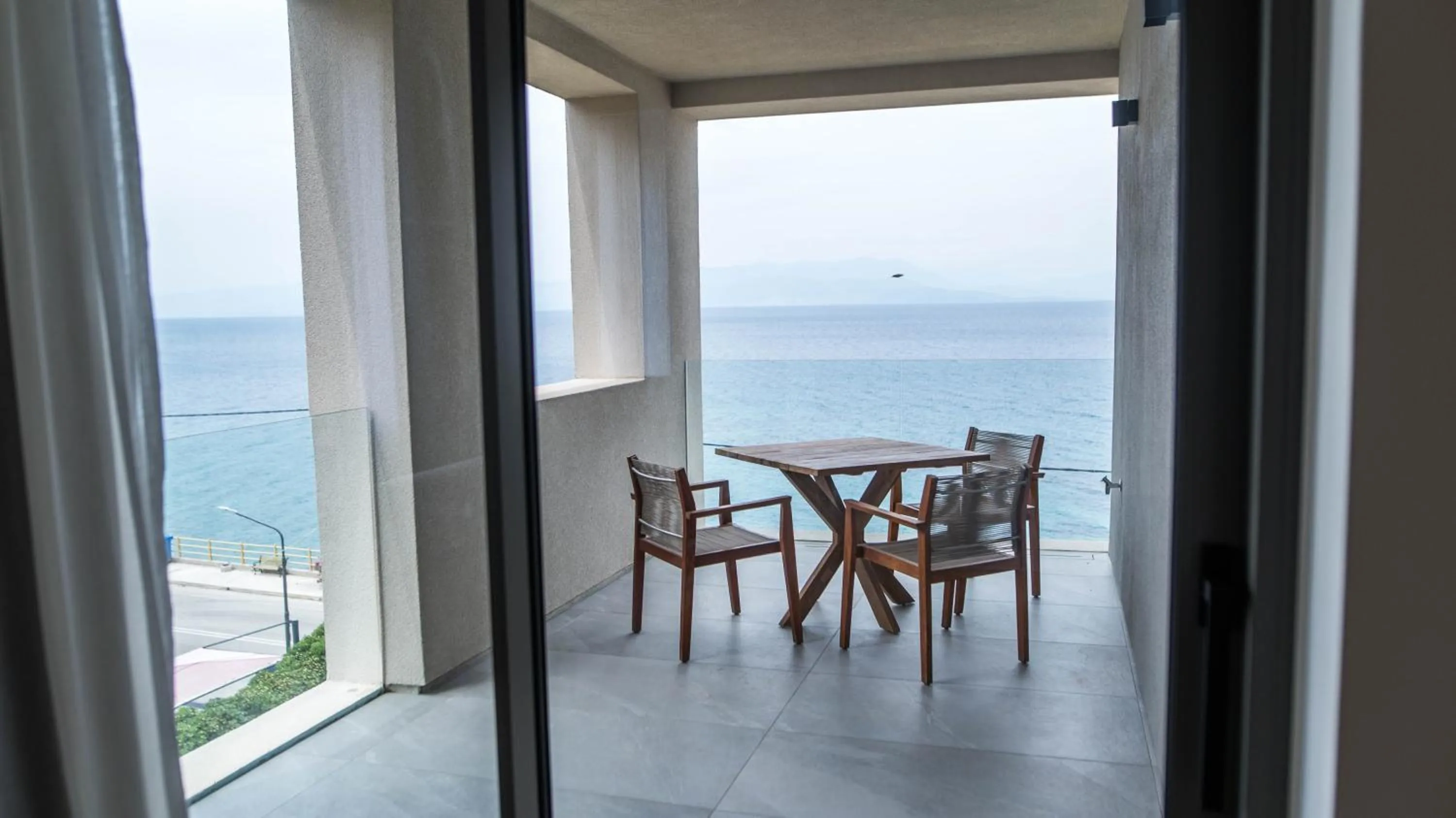 Balcony/Terrace in Alissachni SeaSide Hotel