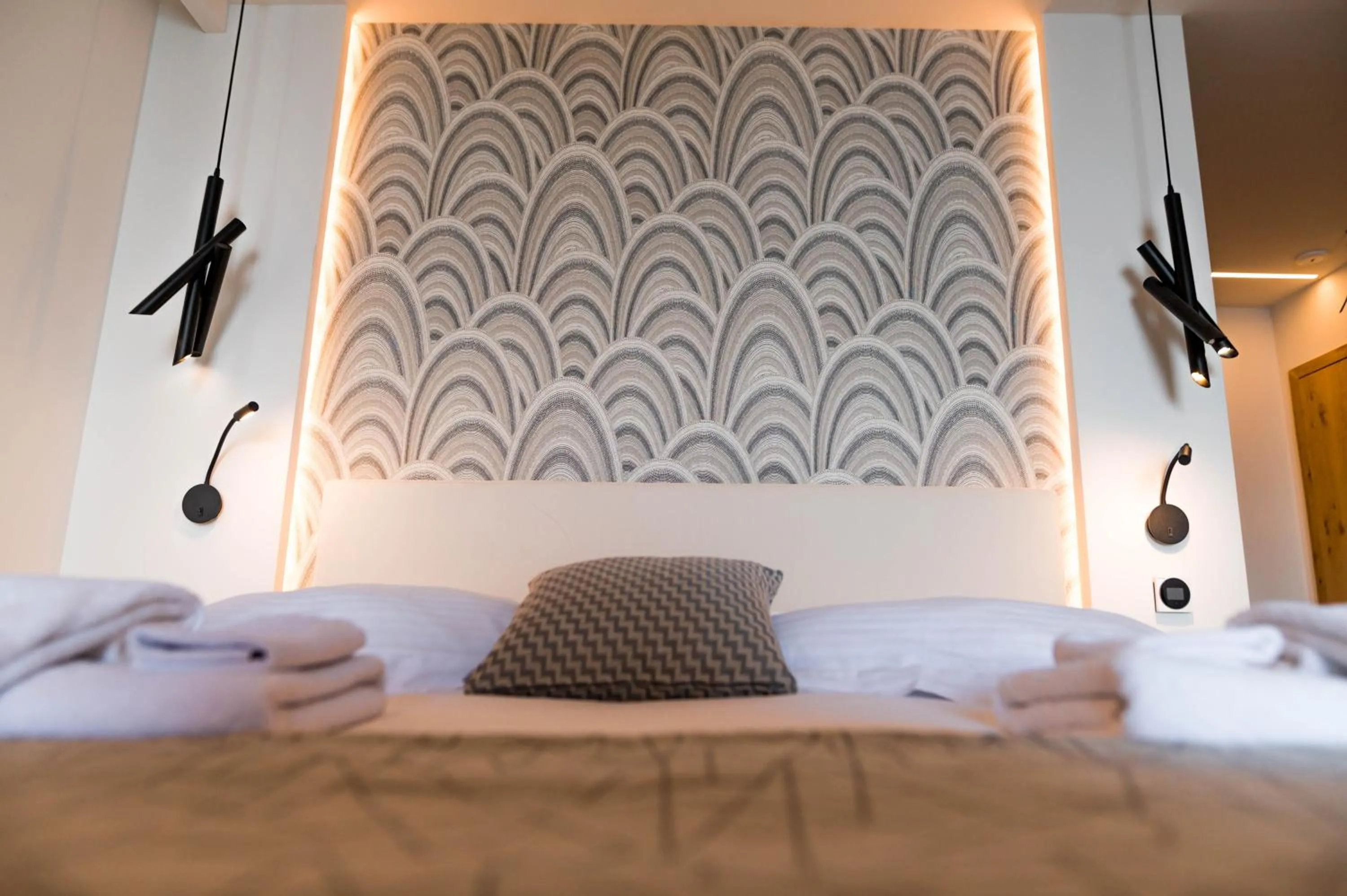 Bed in Alissachni SeaSide Hotel