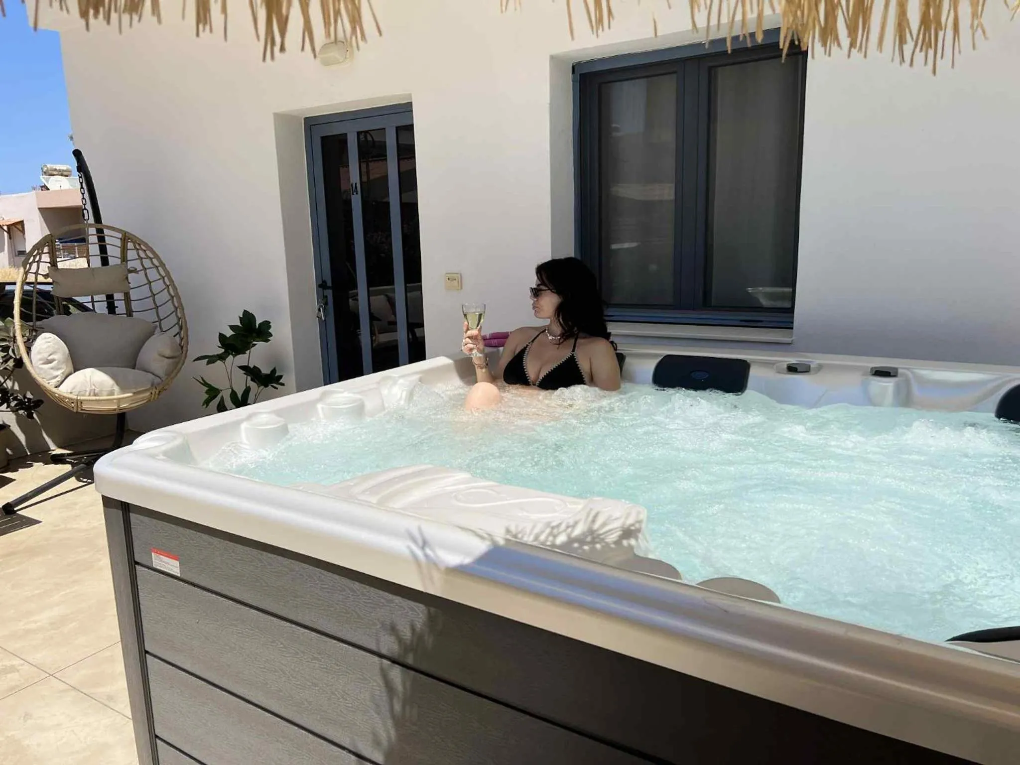 Hot Tub in Nikolas Apartments