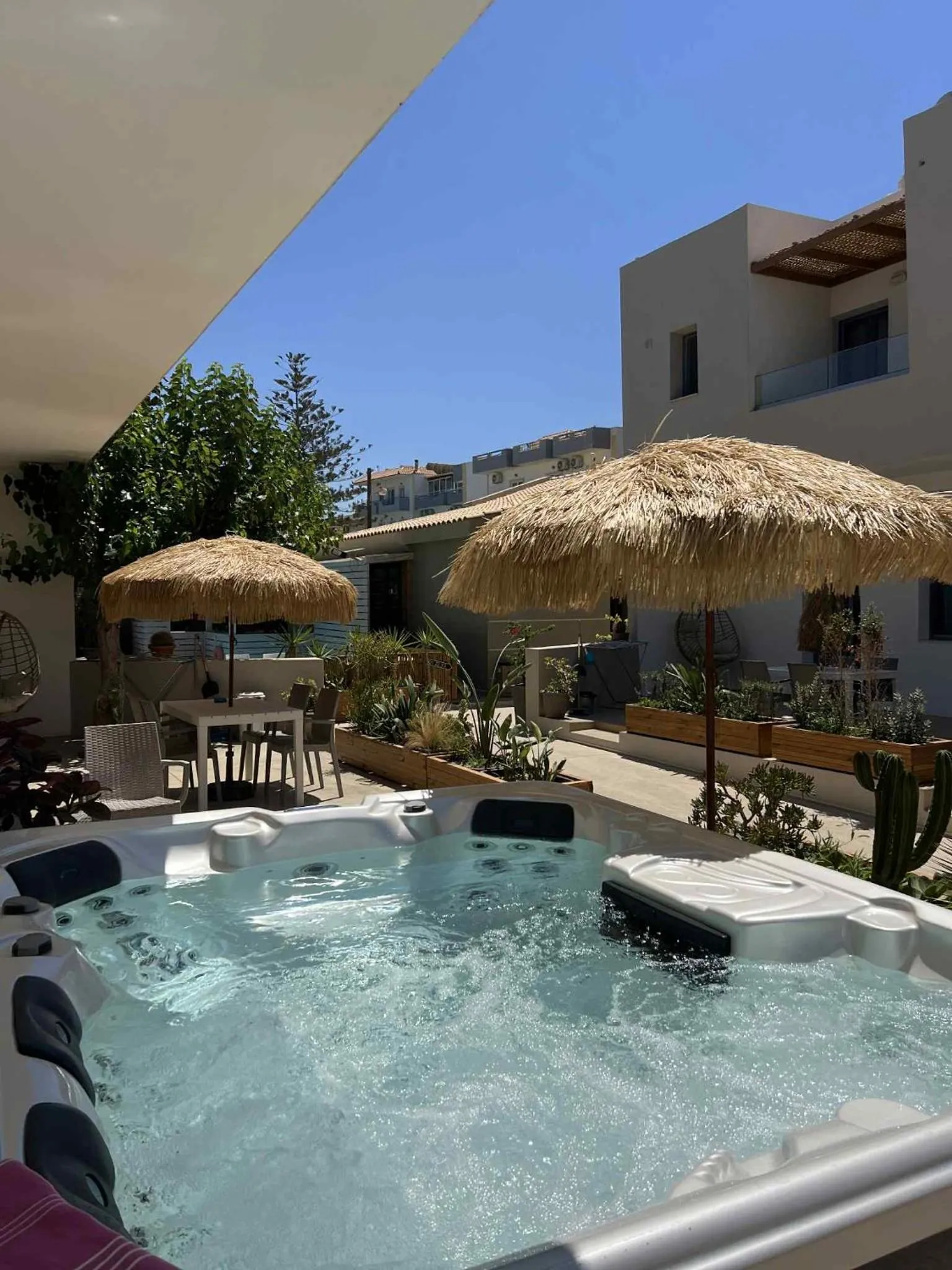 Hot Tub in Nikolas Apartments