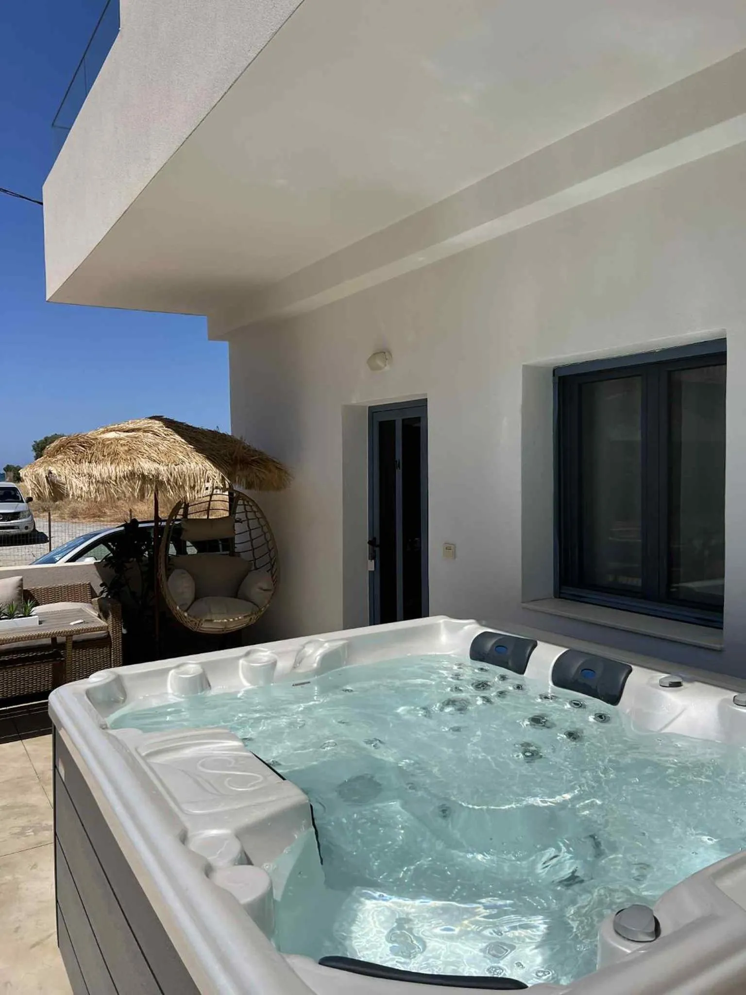 Hot Tub in Nikolas Apartments