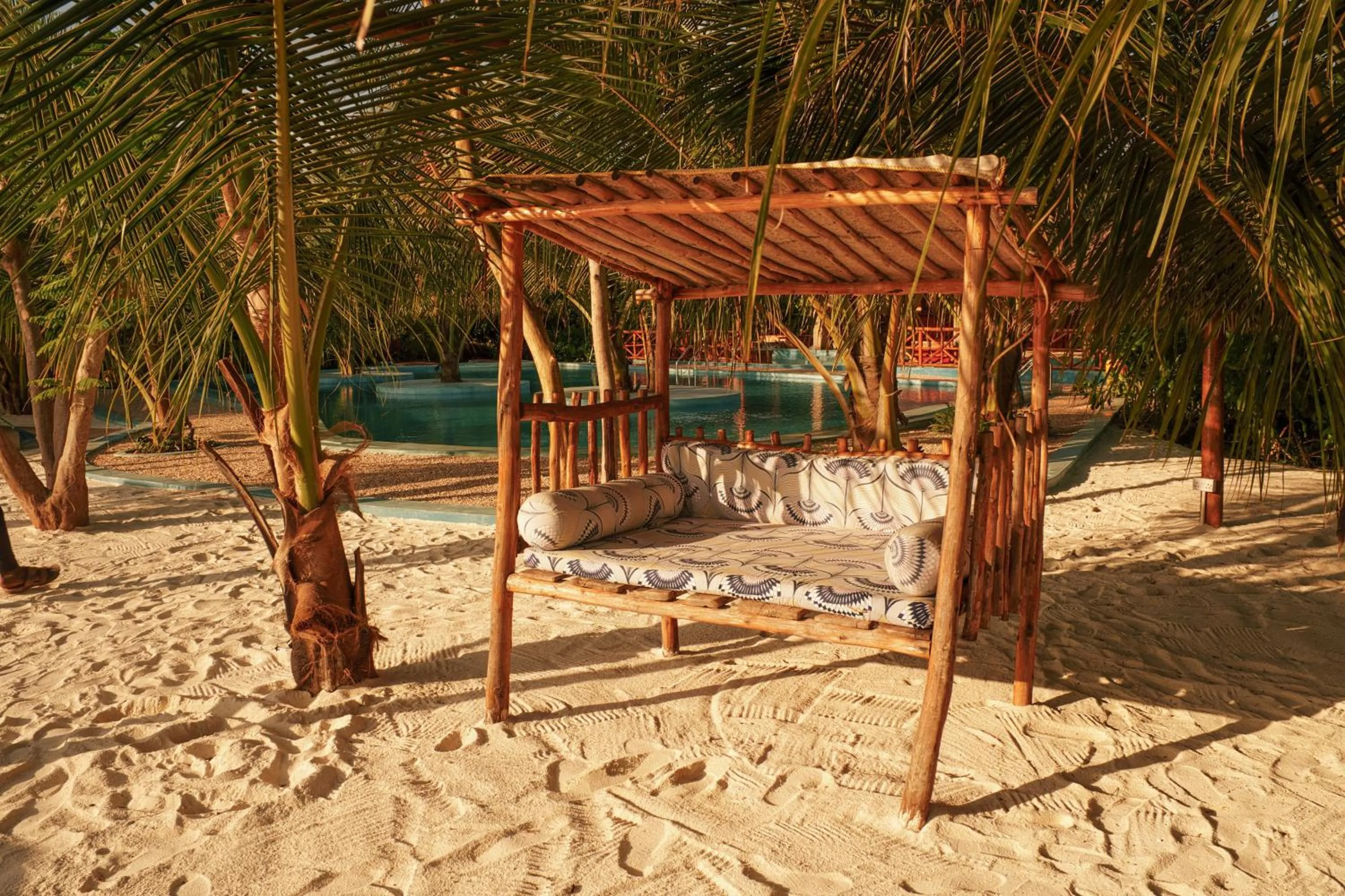 Seating area in Kidoti Bay