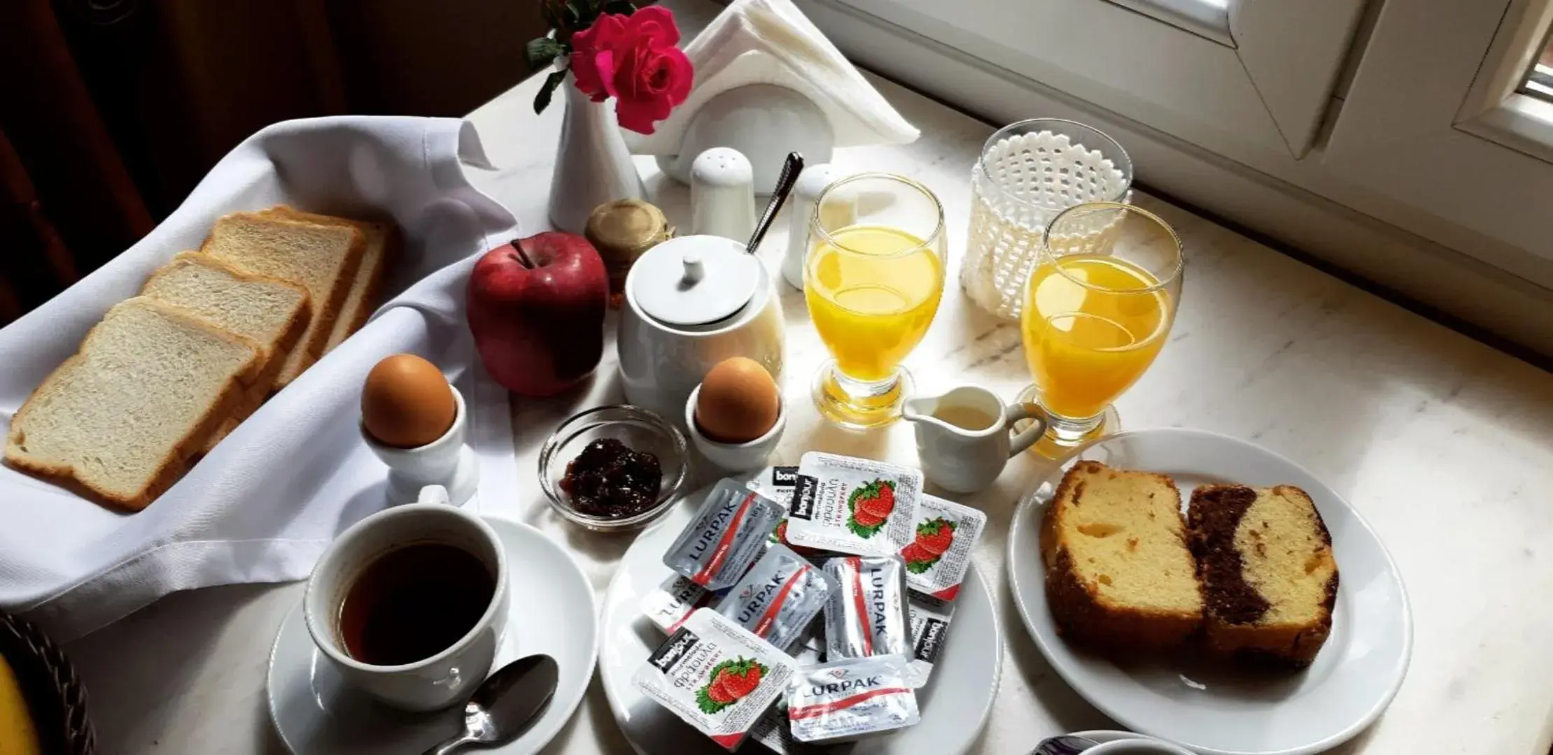 Continental breakfast in Stavros Villas Continental breakfast in Stavros Villas