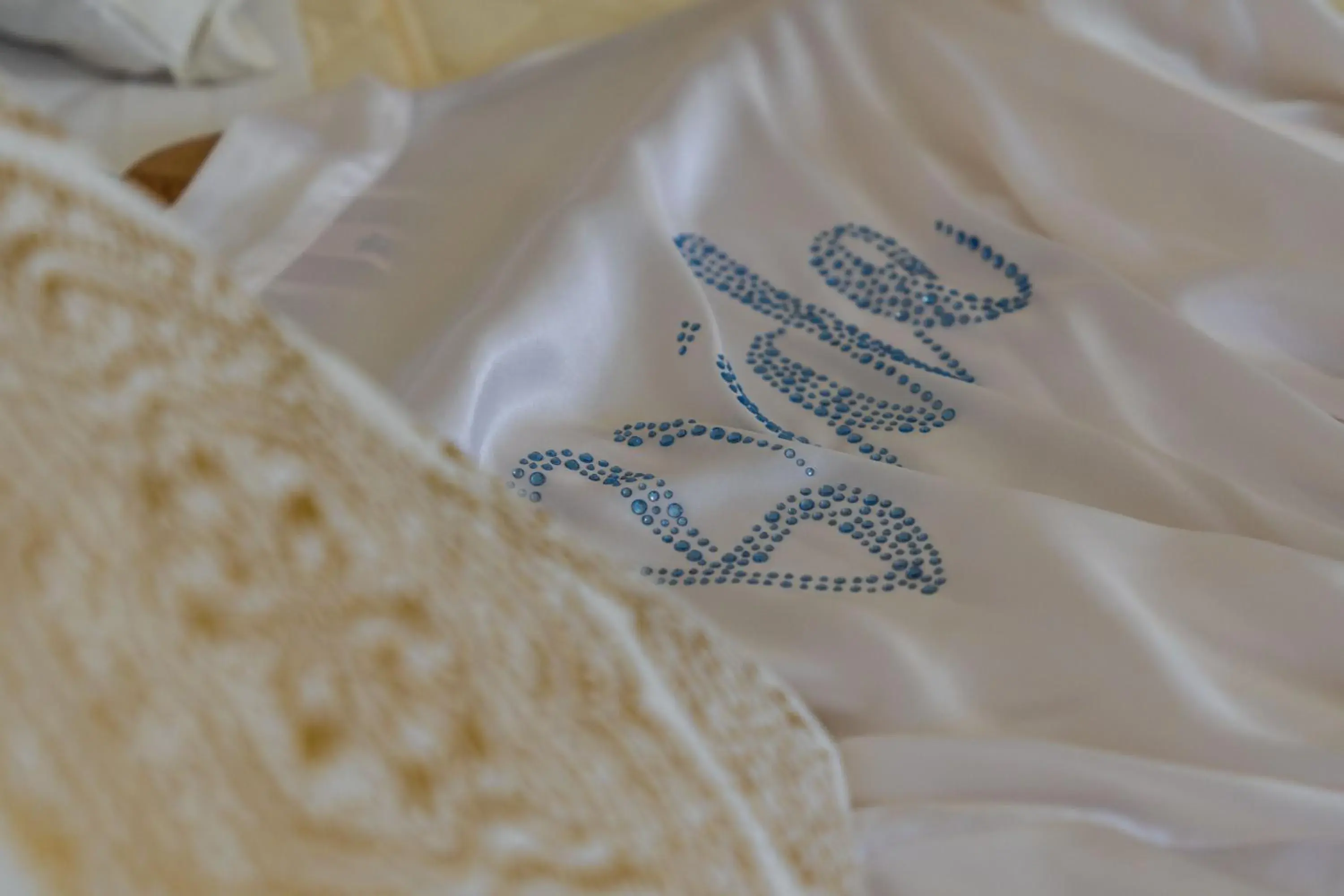 Decorative detail, Bed in Stavros Villas Decorative detail, Bed in Stavros Villas