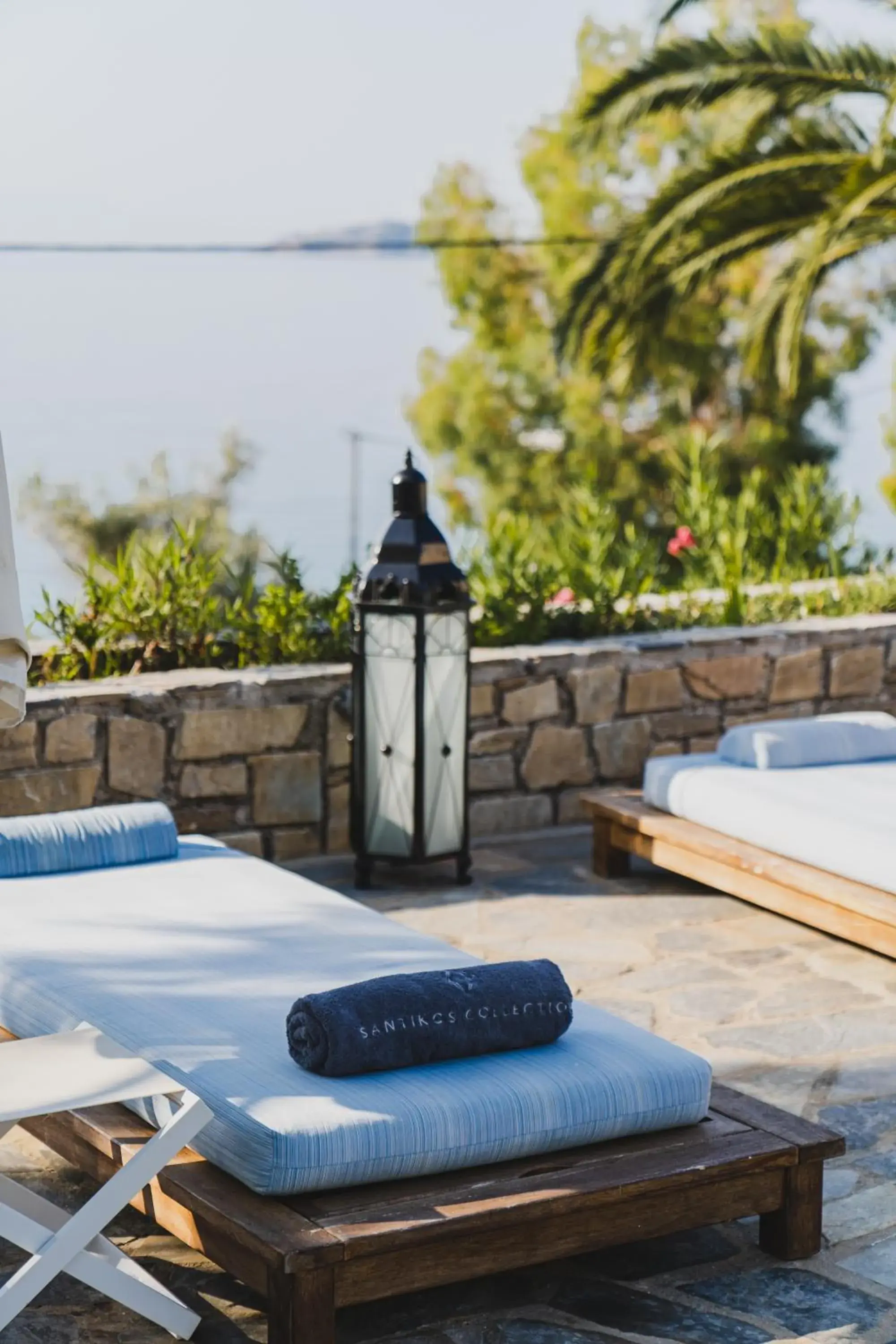 sunbed in Aegean Suites, Santikos Collection sunbed in Aegean Suites, Santikos Collection