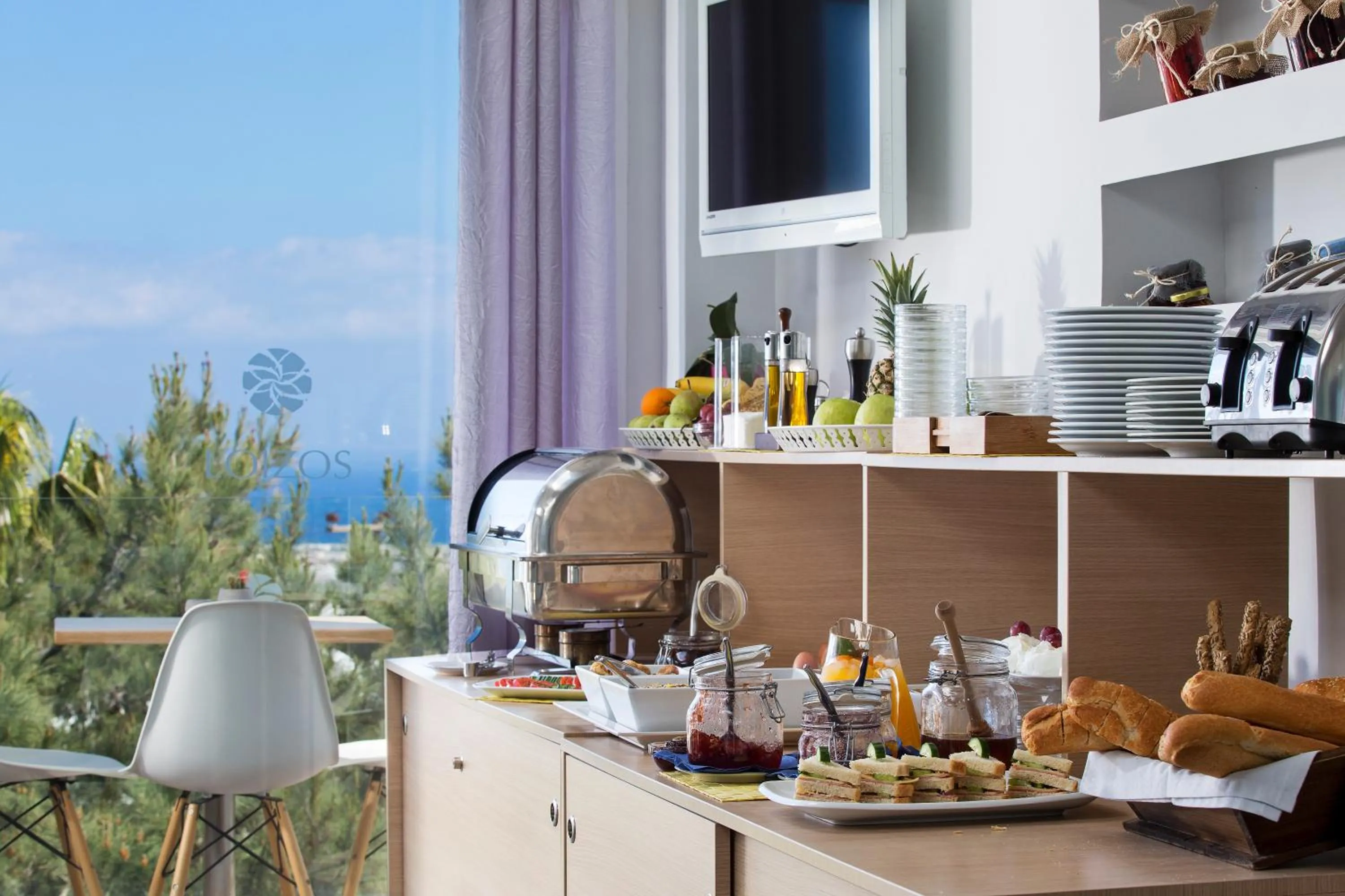 Buffet breakfast in Loizos Stylish Residences