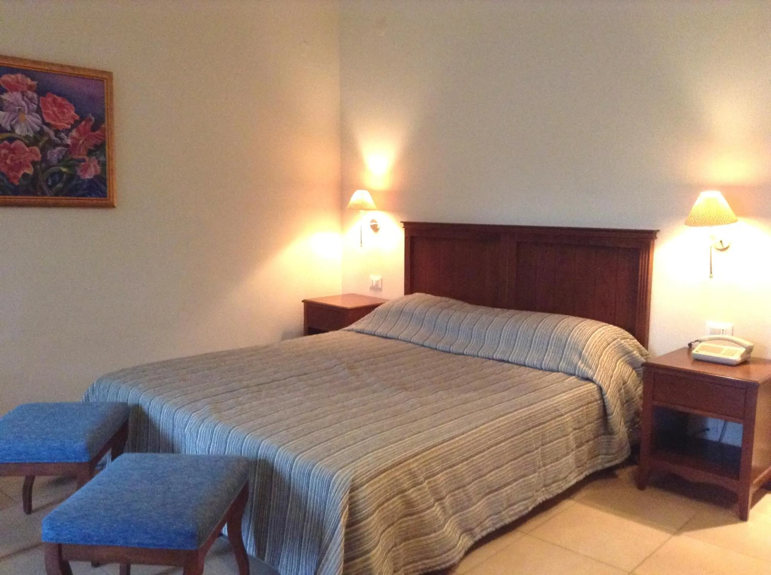 Bed in Frideriki Studios & Apartments