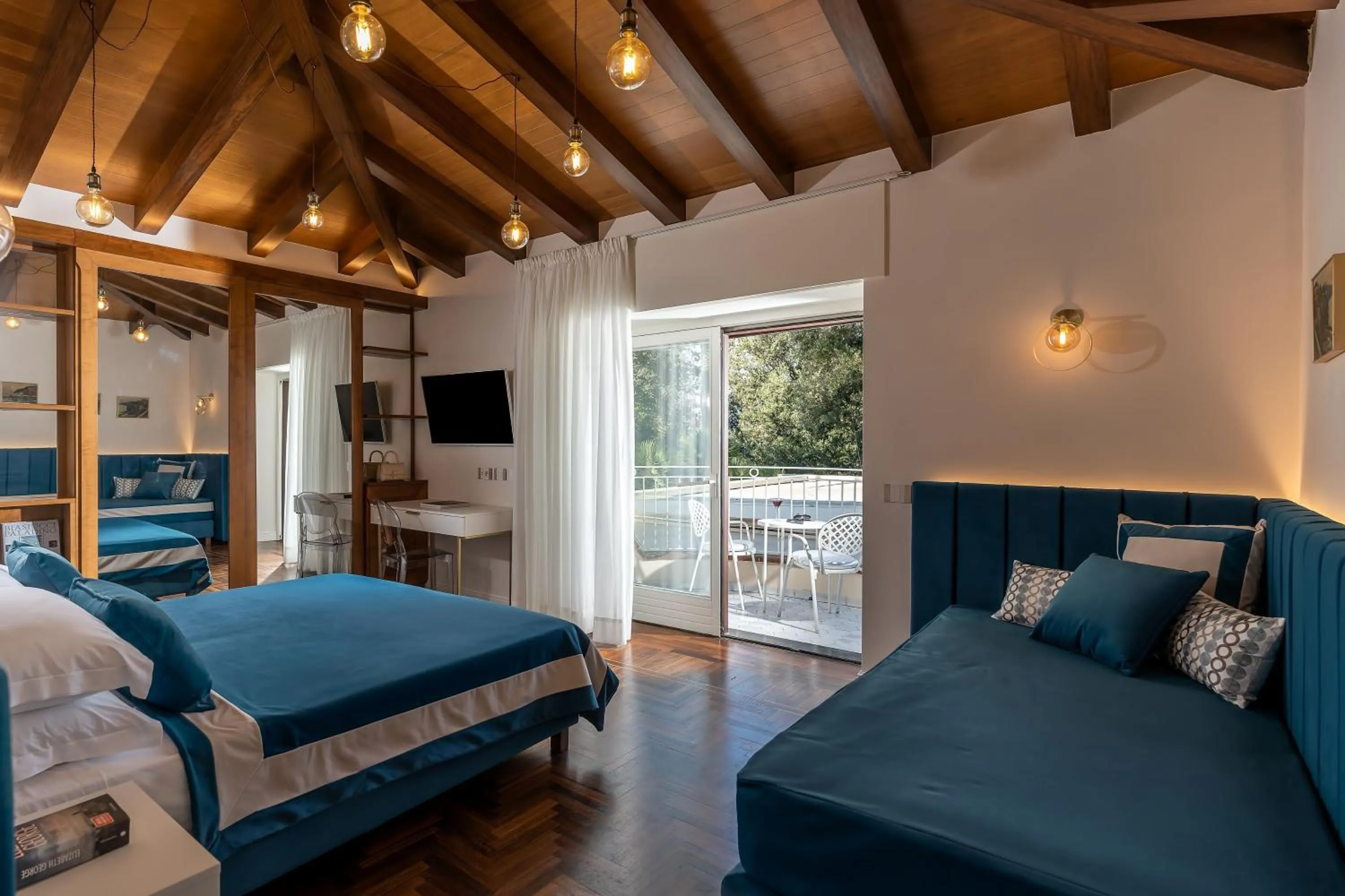 Bed in Villa Antiche Mura Relais