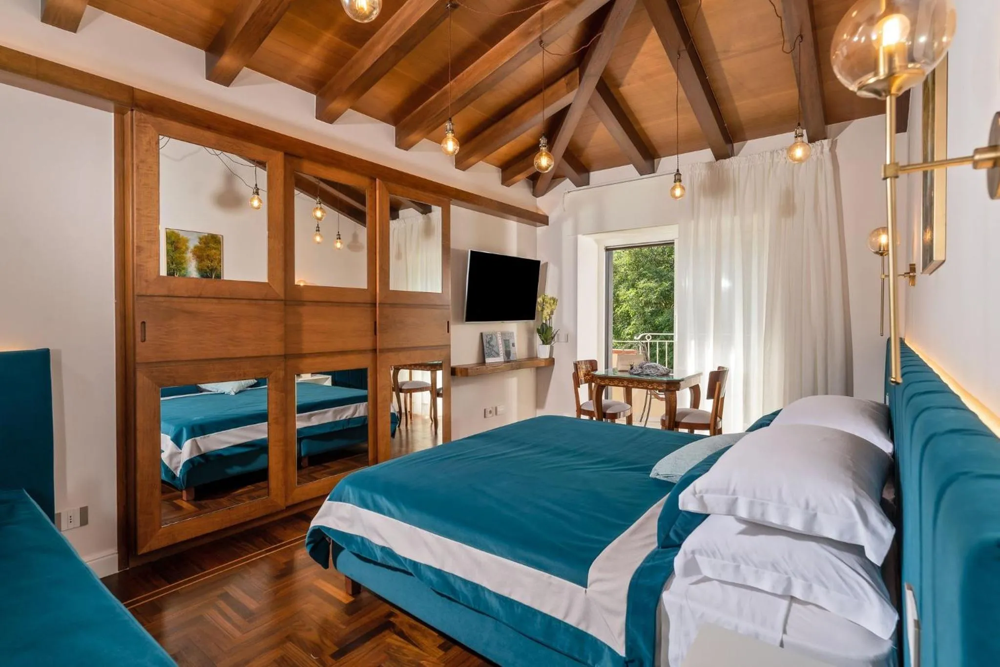 Bed in Villa Antiche Mura Relais