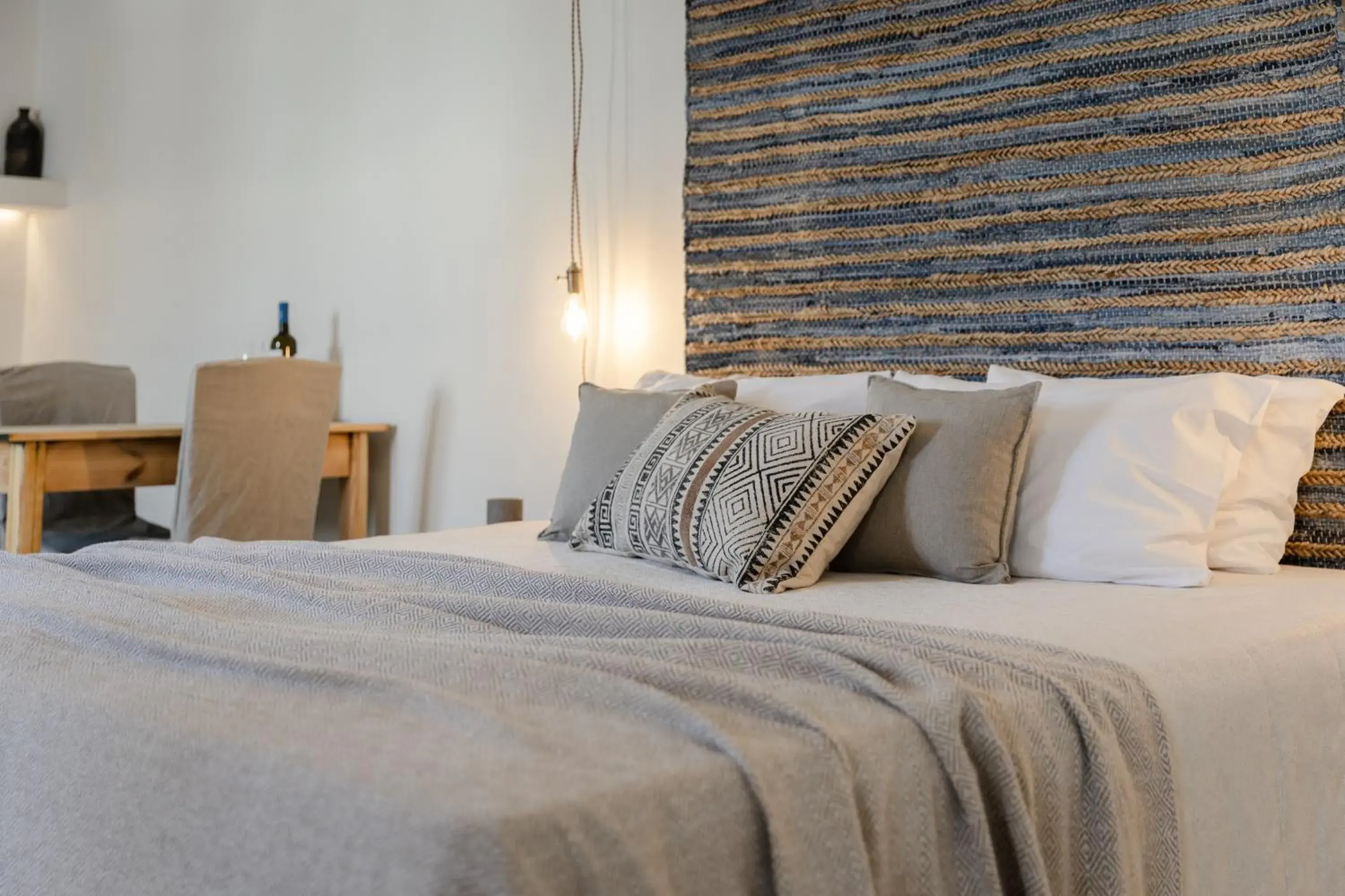 Bed in Scorpios Beach Santorini Bed in Scorpios Beach Santorini