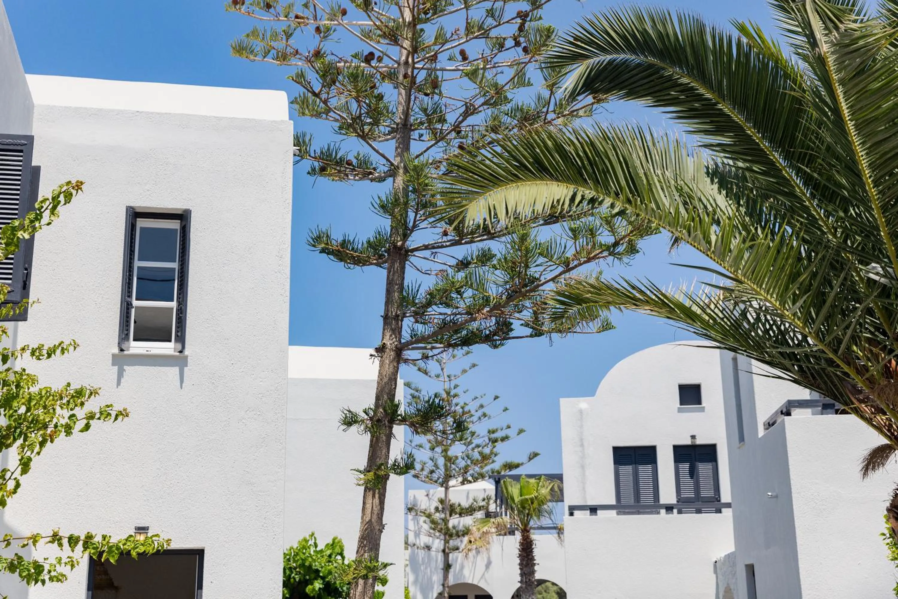 Property building in Scorpios Beach Santorini