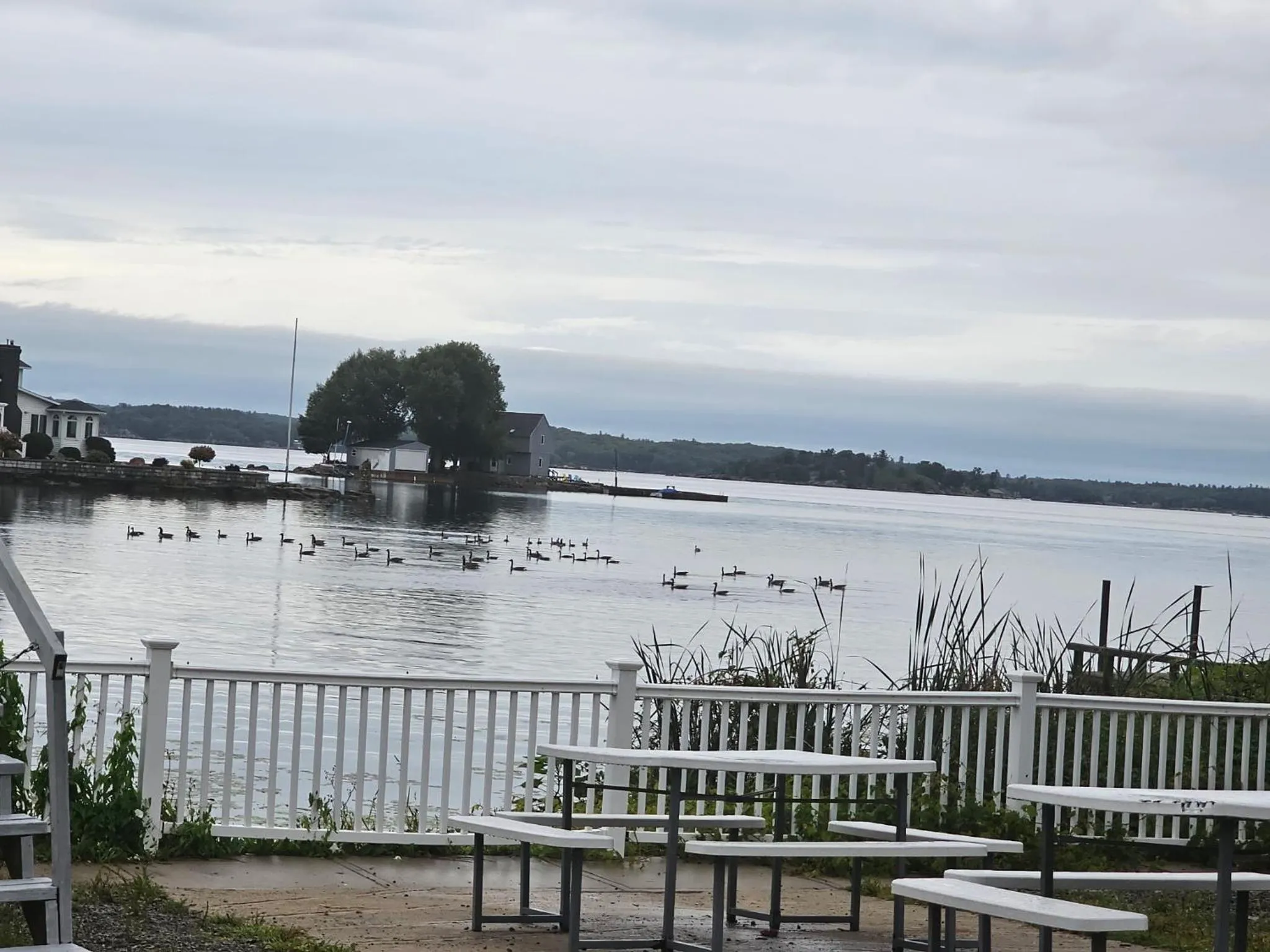 Patio in Chateau Country Inn and Captain's Cottage