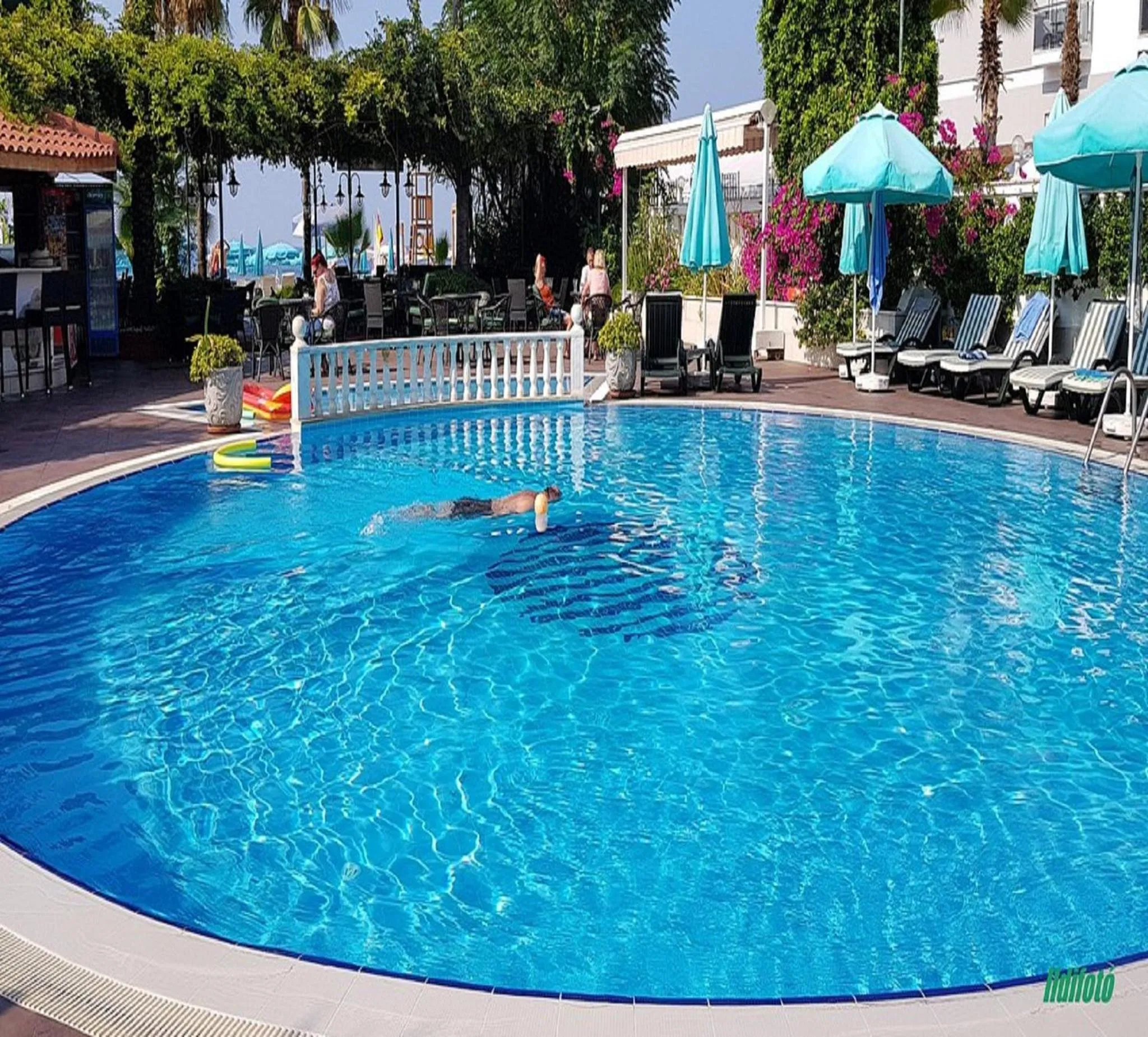 Pool view in Azak Hotel