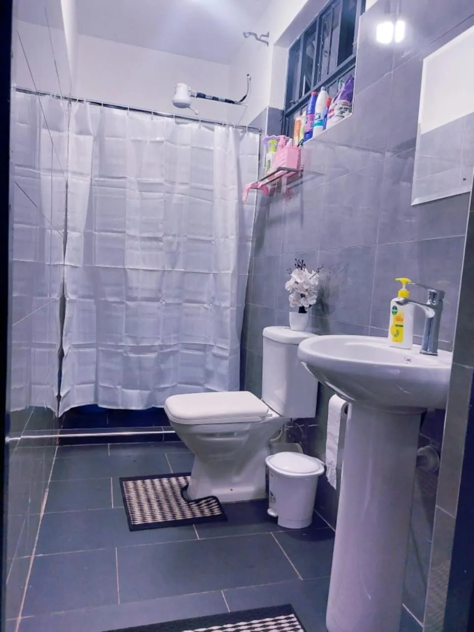 Shower in Lux Suites Milimani Furnished Apartments