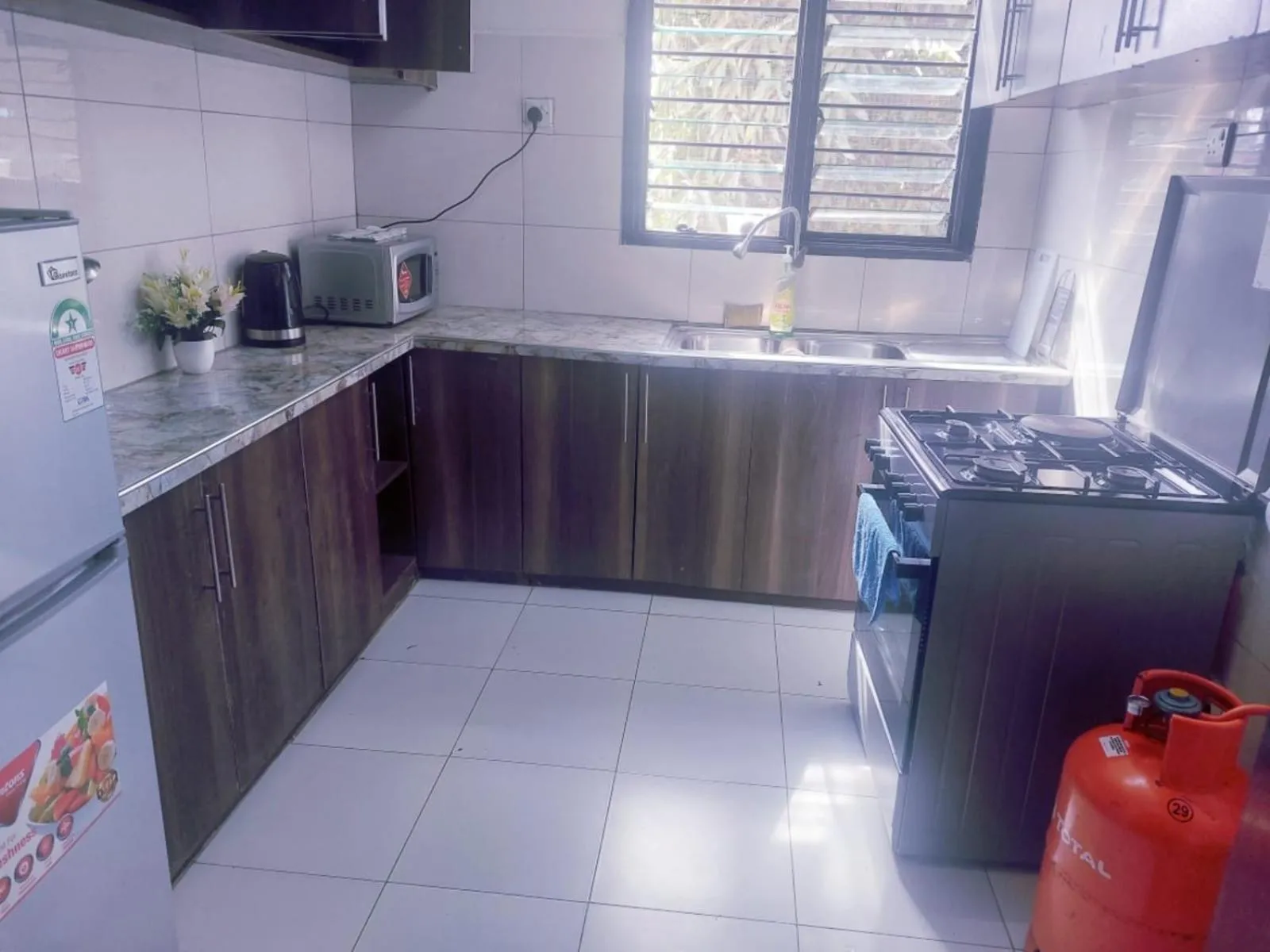 Kitchen or kitchenette in Lux Suites Milimani Furnished Apartments