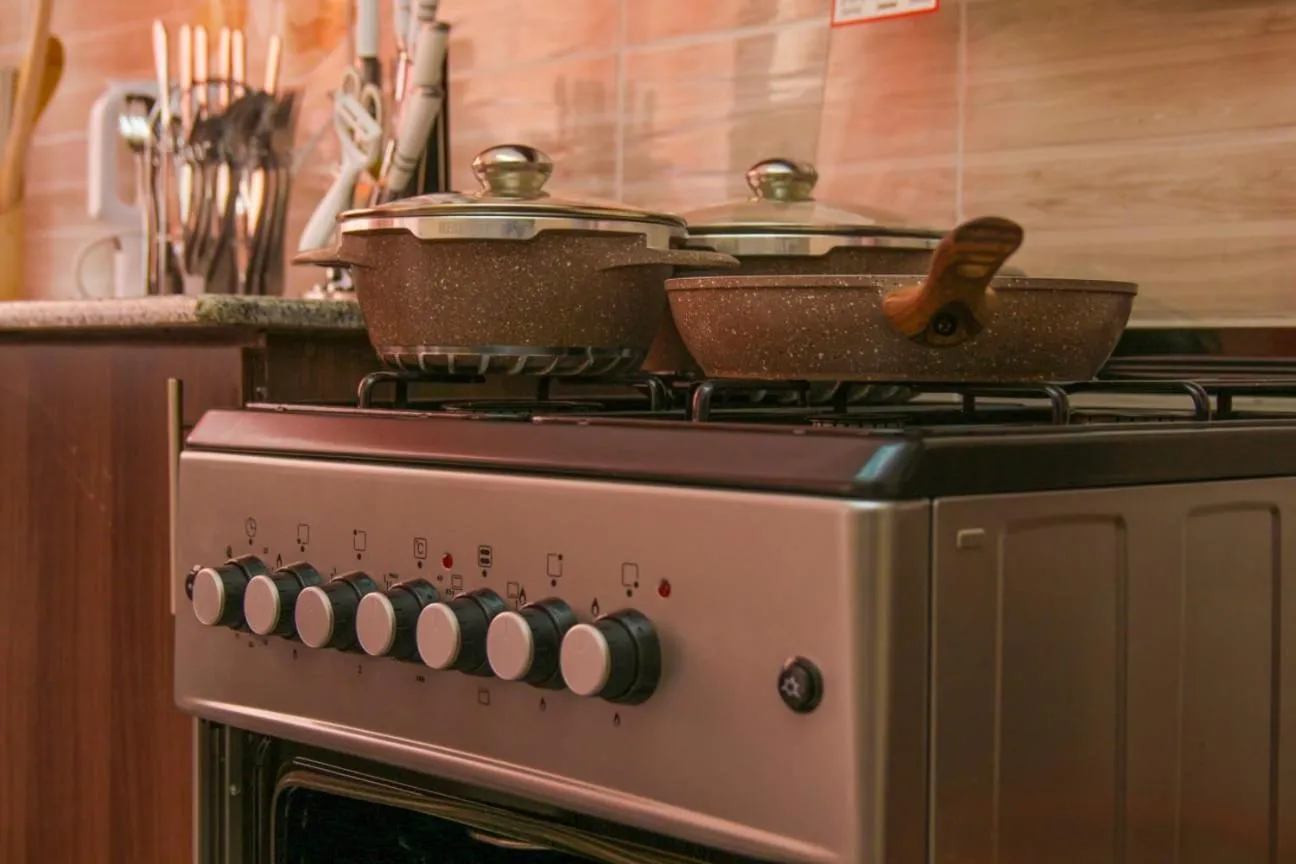 Kitchen or kitchenette in Lux Suites Milimani Furnished Apartments