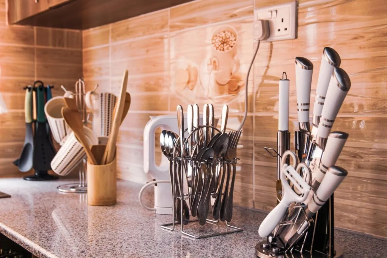Kitchen or kitchenette in Lux Suites Milimani Furnished Apartments