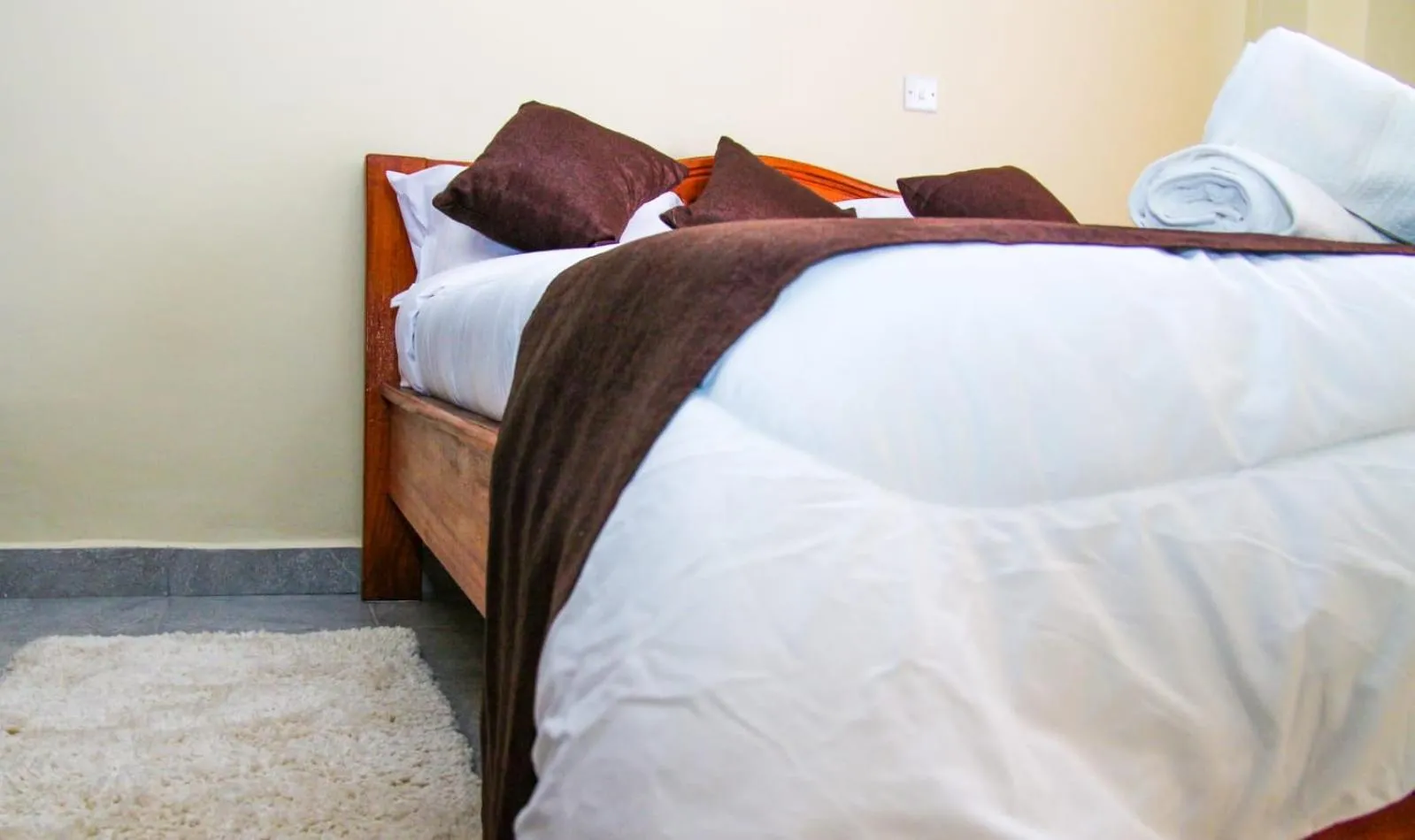 Bed in Lux Suites Milimani Furnished Apartments