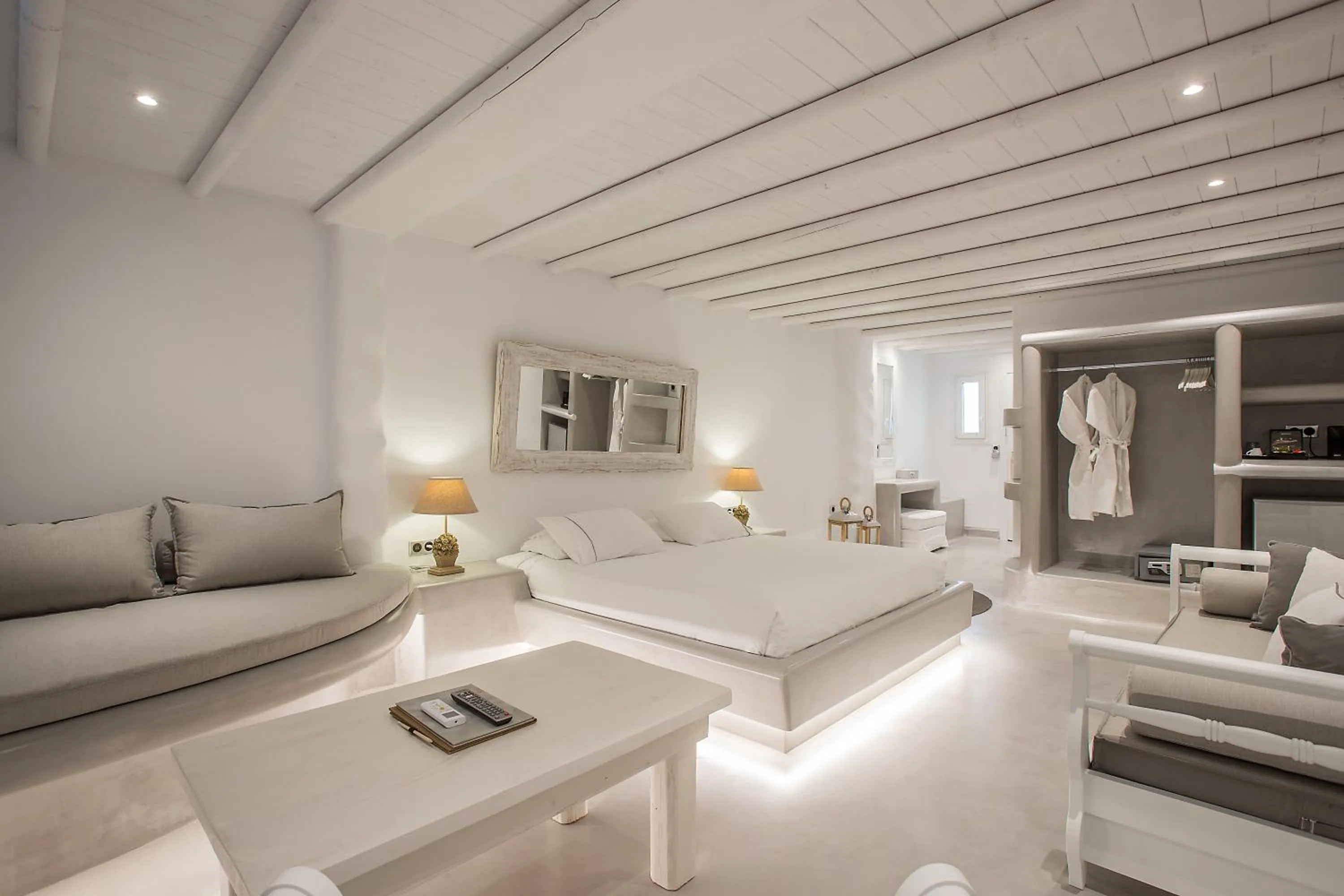 Bedroom in Paros Palace - Adults Only