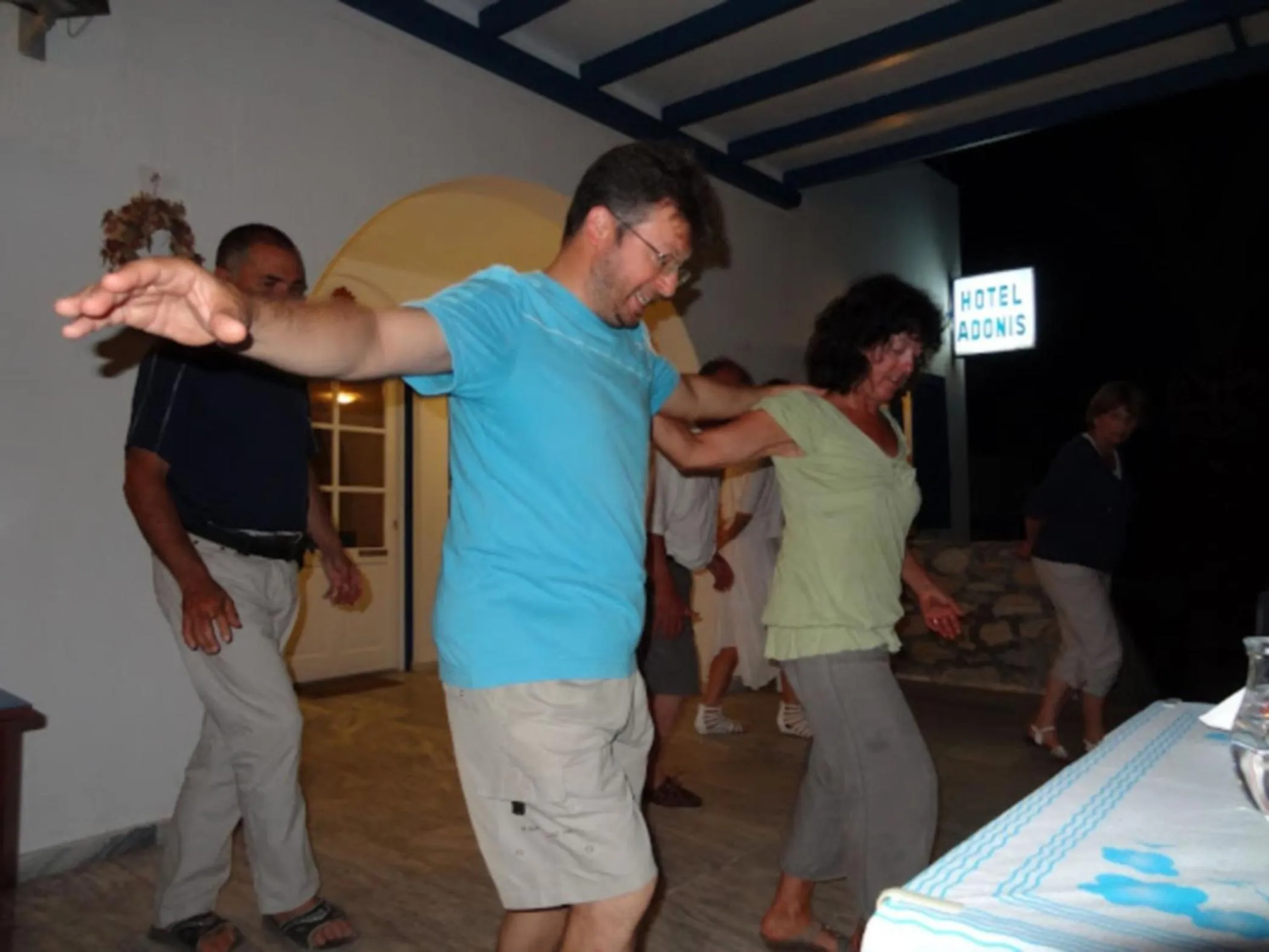 People in Adonis Hotel Naxos